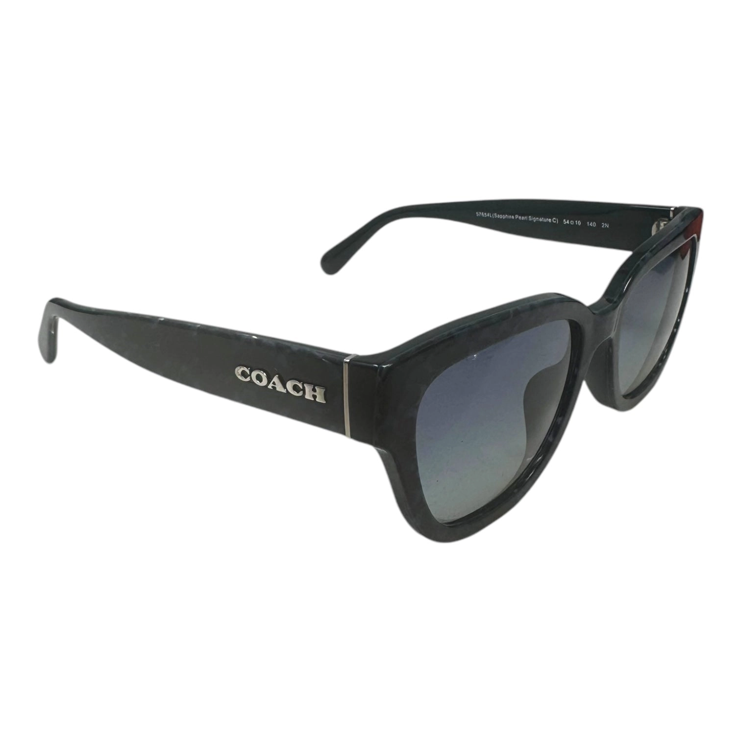 57645L Signature Sapphire Pearl Sunglasses Designer By Coach