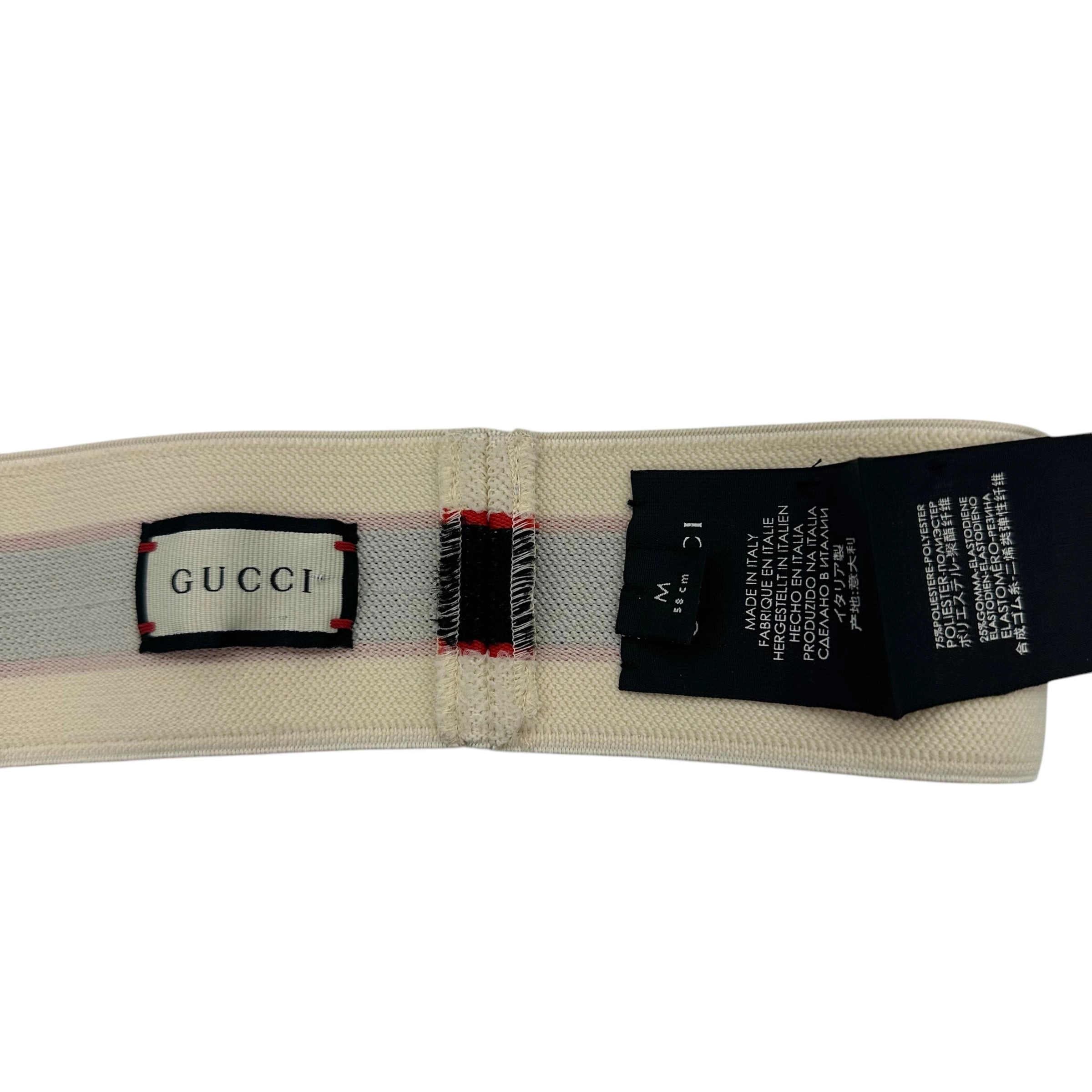 Accessory Luxury Designer Label By Gucci In Black & Cream