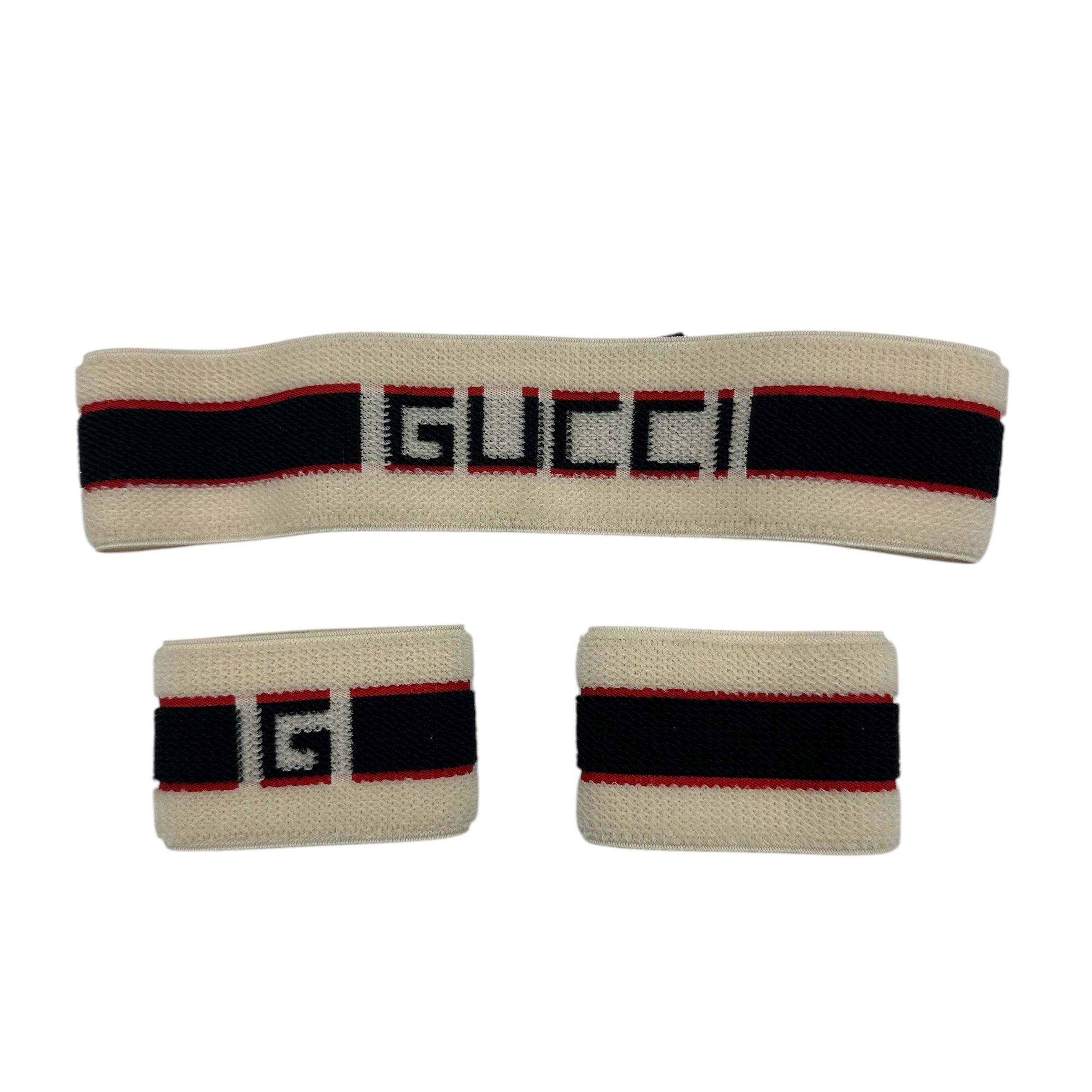 Accessory Luxury Designer Label By Gucci In Black & Cream