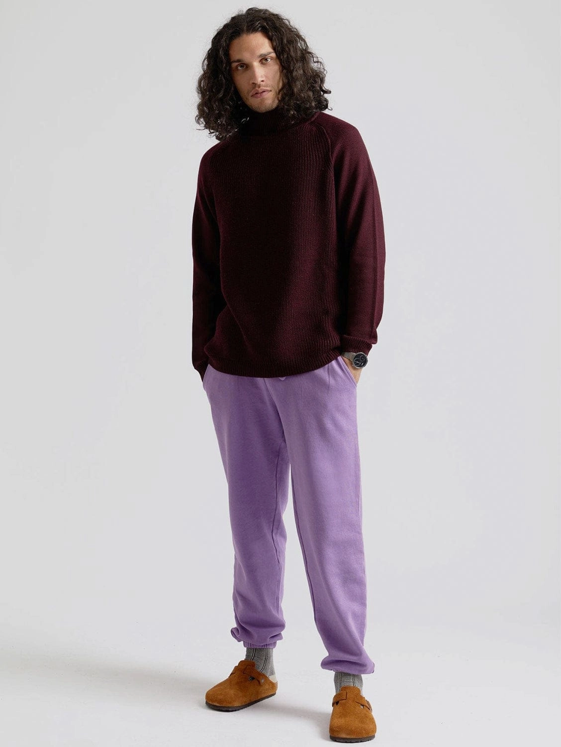 Adam Men's GOTS Organic Cotton Jogger | Lilac
