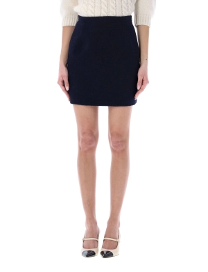 Alessandra Rich High Waist Fitted Skirt