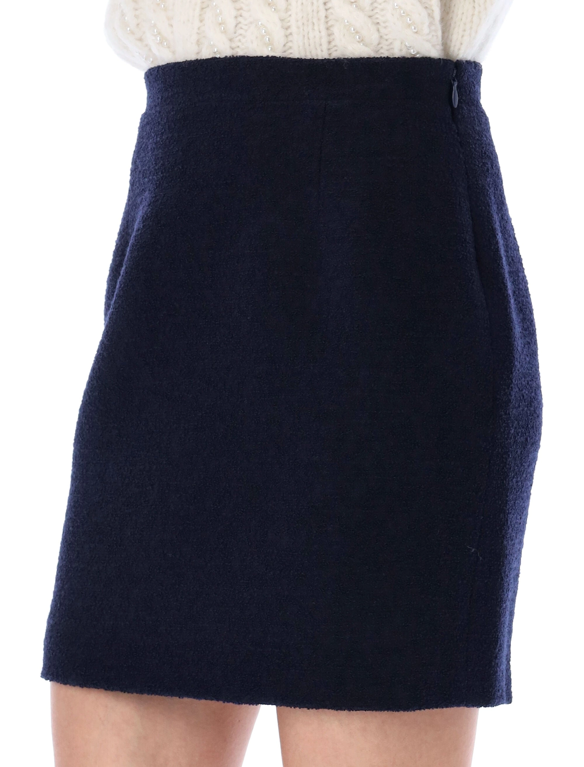 Alessandra Rich High Waist Fitted Skirt