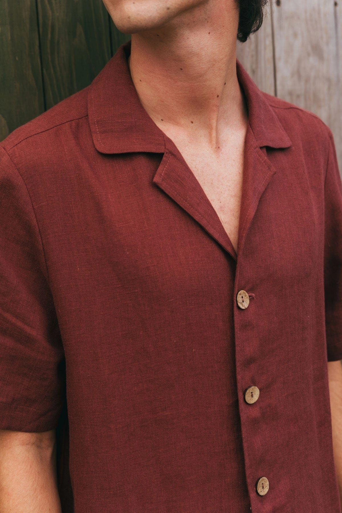 Aspen Men's Linen Loungewear Set | Terracotta