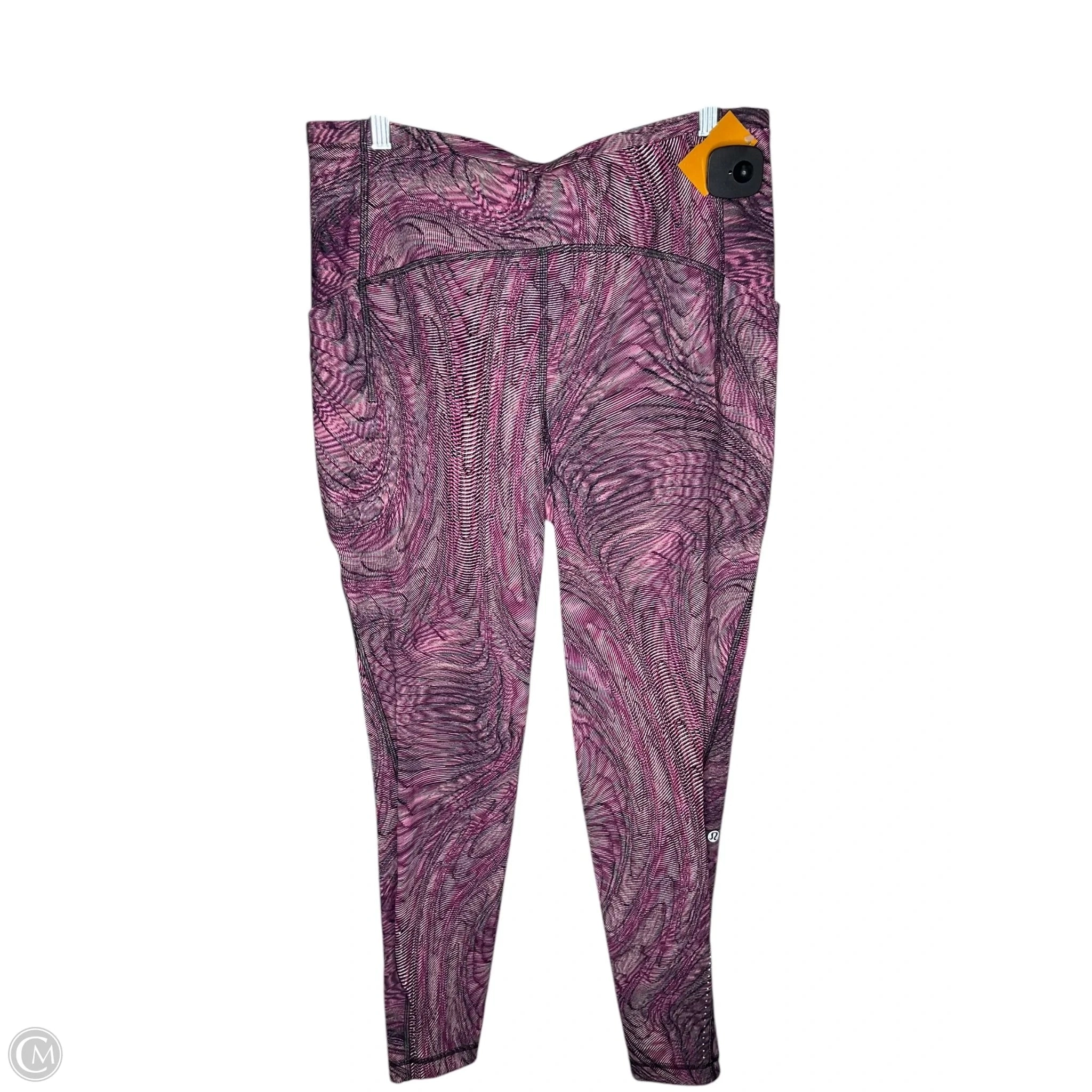 Athletic Leggings By Lululemon In Multi-colored, Size: 12
