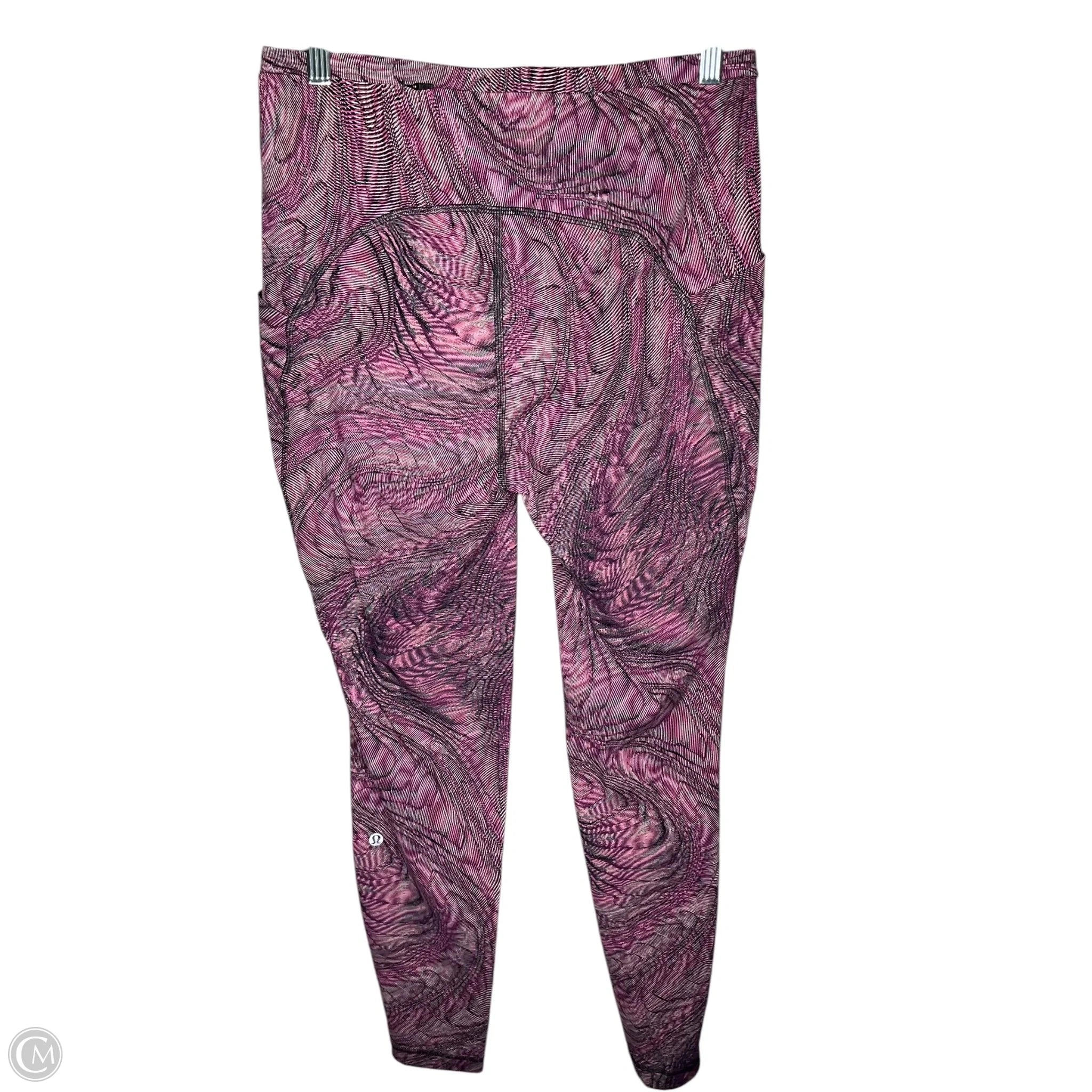 Athletic Leggings By Lululemon In Multi-colored, Size: 12
