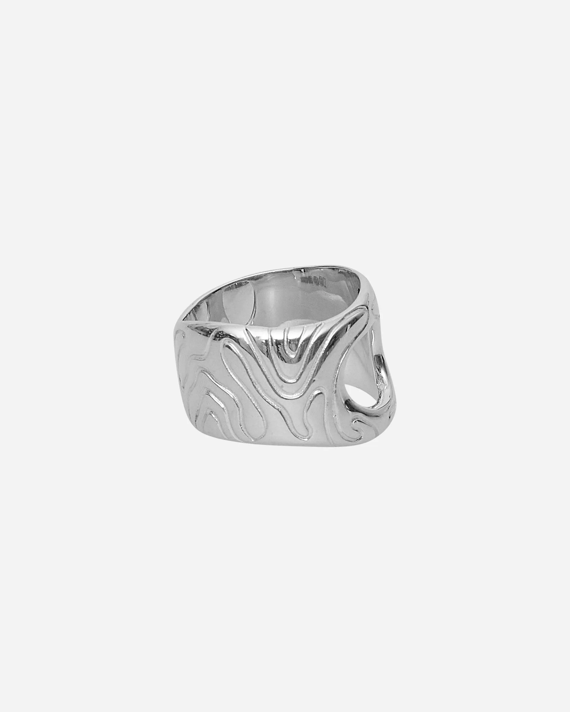 Black Sapphire Globe Ring Silver