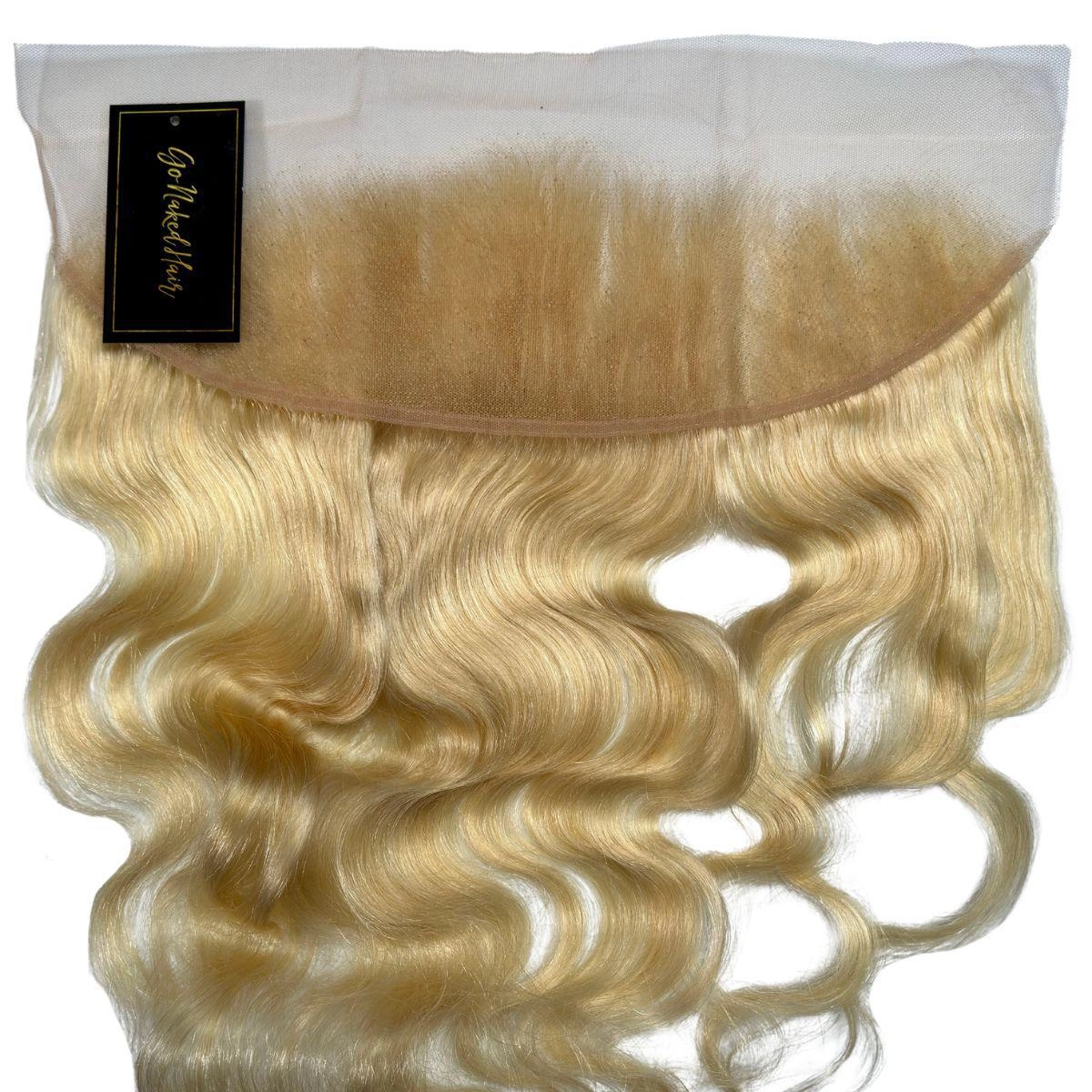 Blonde Body Wave 13x4 Transparent Lace Human Hair Frontal