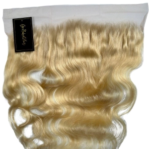 Blonde Body Wave 13x4 Transparent Lace Human Hair Frontal