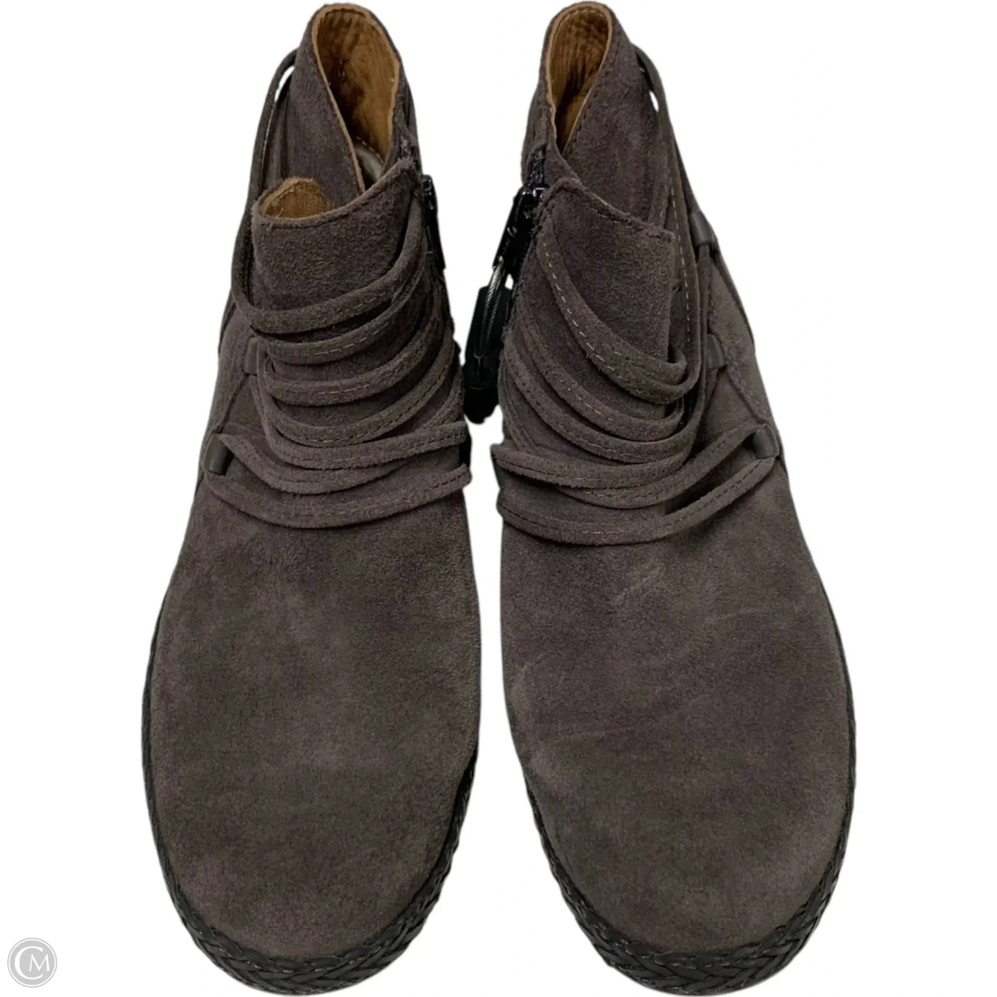 Boots Designer By Ugg In Grey, Size: 7.5