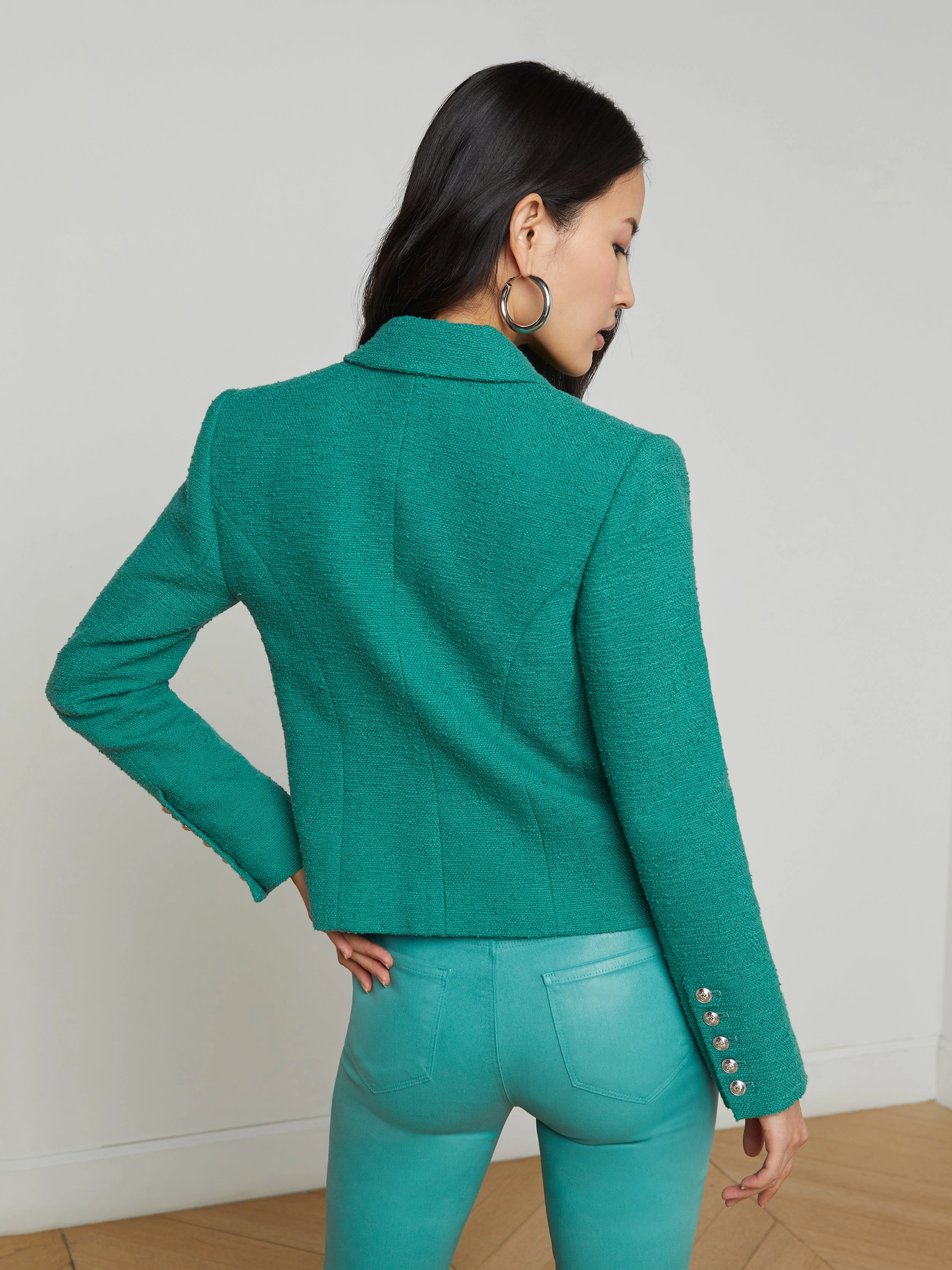Brooke Open-Front Blazer