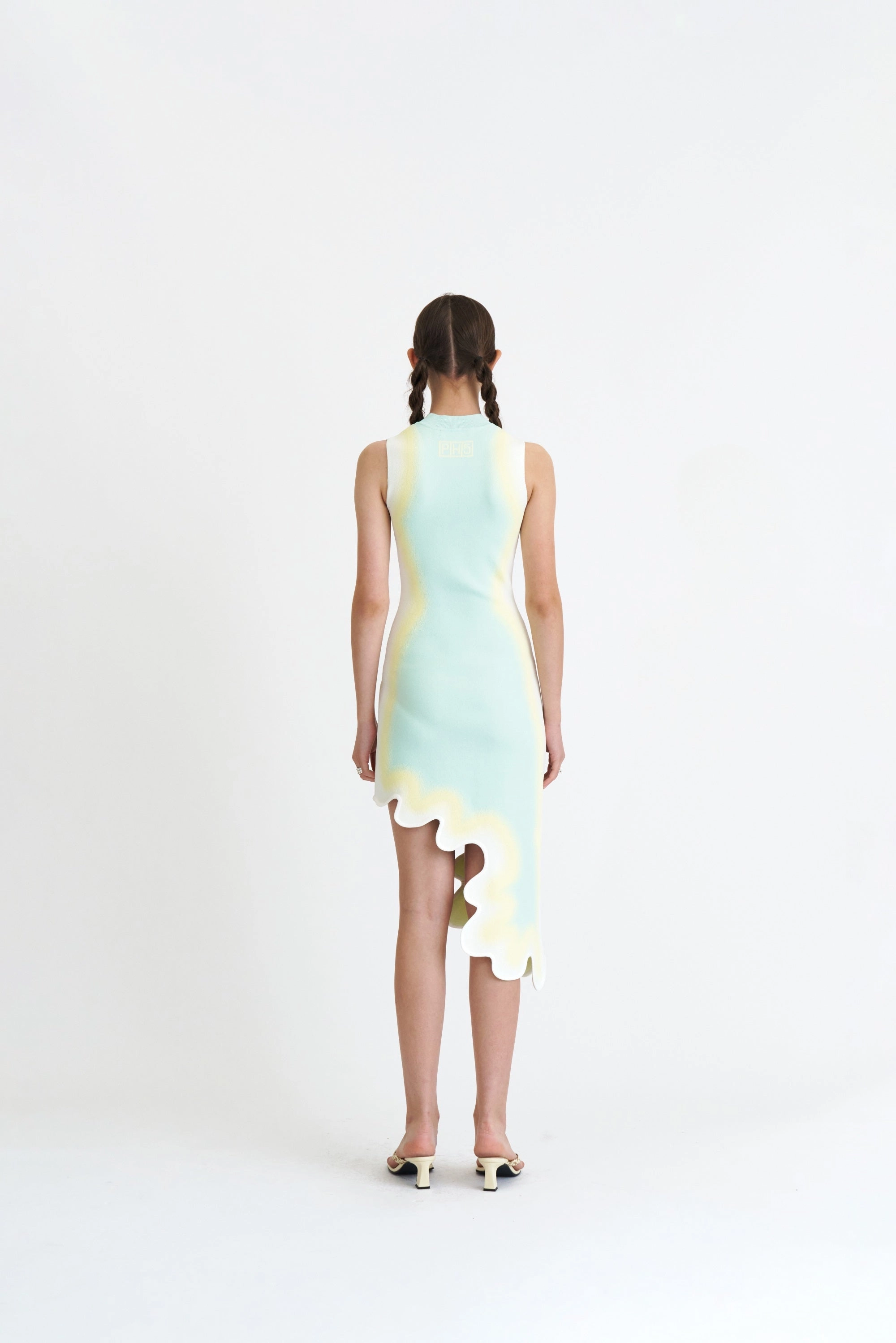 BROOKLYN WAVY ASYMMETRIC DRESS