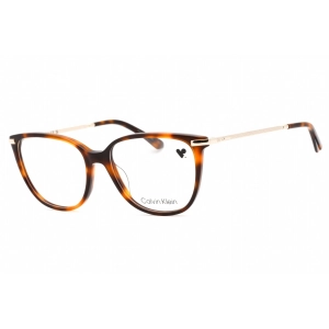 Calvin Klein Women's Eyeglasses - Brown Havana Plastic Frame Clear Lens | CK22500 220