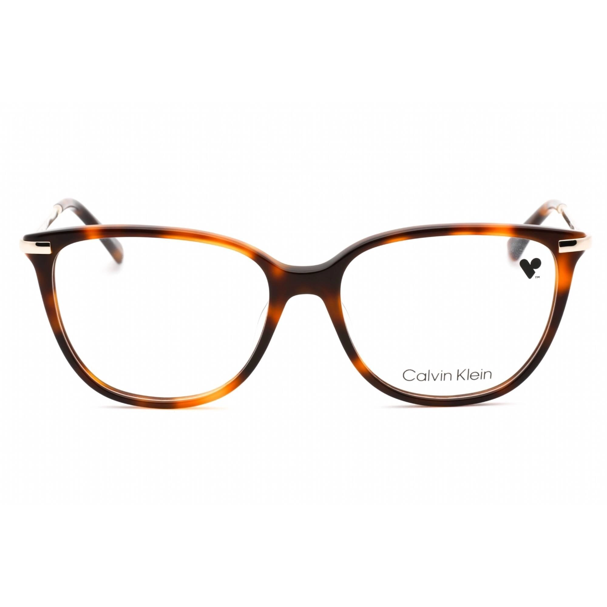 Calvin Klein Women's Eyeglasses - Brown Havana Plastic Frame Clear Lens | CK22500 220