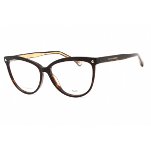 Carolina Herrera Women's Eyeglasses - Havana Plastic Cat Eye Frame | HER 0085 0086