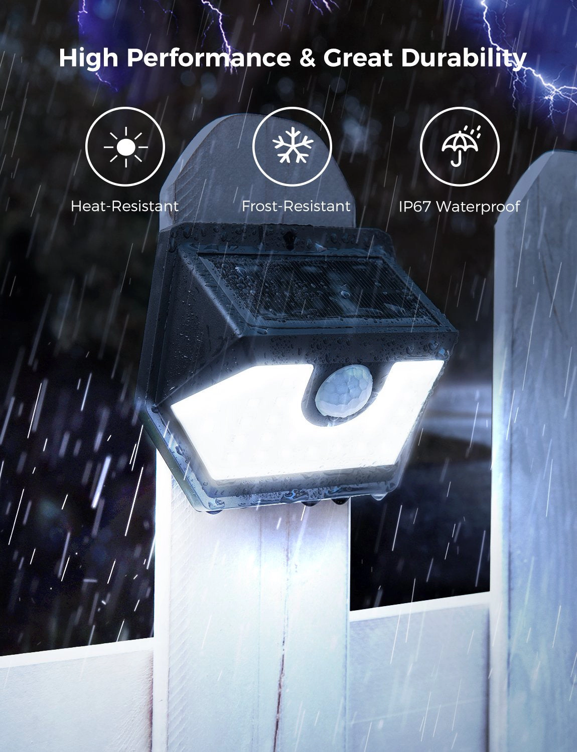 CD178 Solar Security Lights with Remote Control 2 Pack