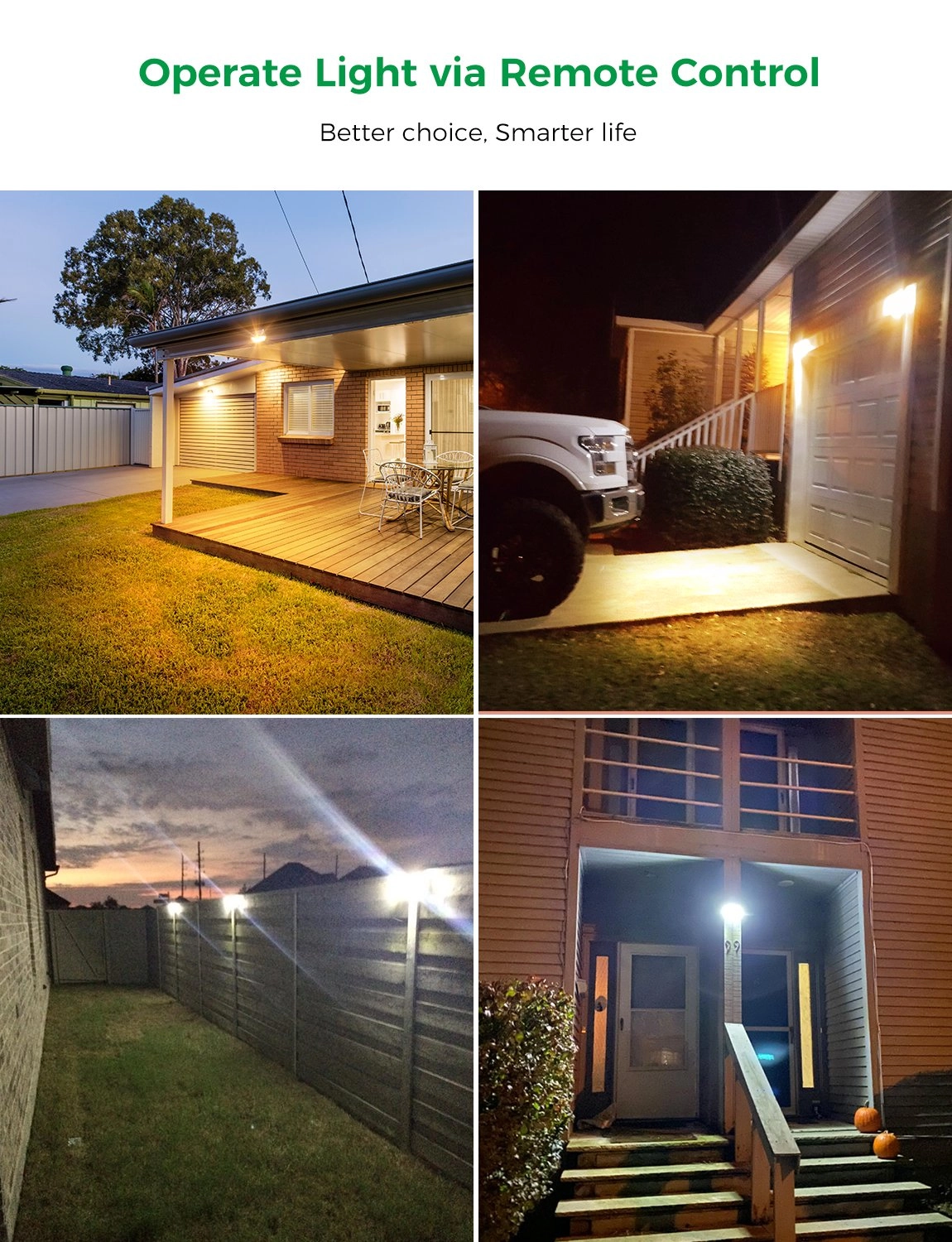 CD178 Solar Security Lights with Remote Control 2 Pack