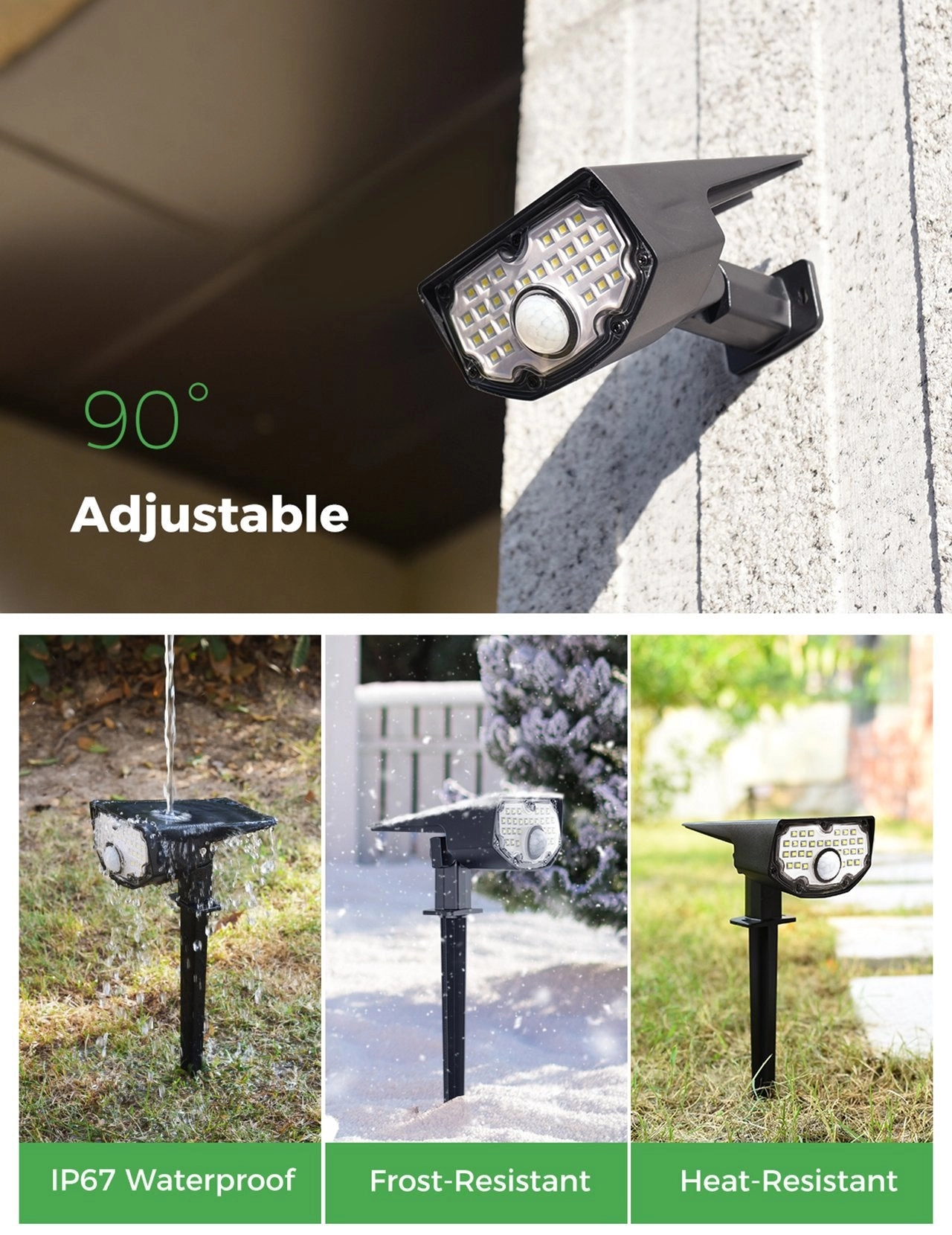 CD239 Solar Landscape Spotlights, 4 Pack Cold White