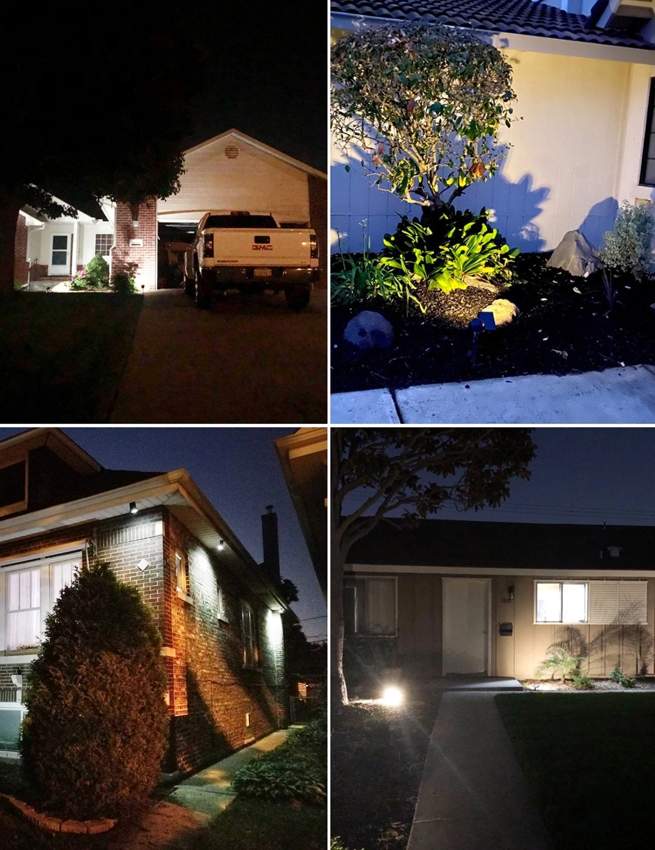 CD239 Solar Landscape Spotlights, 4 Pack Cold White