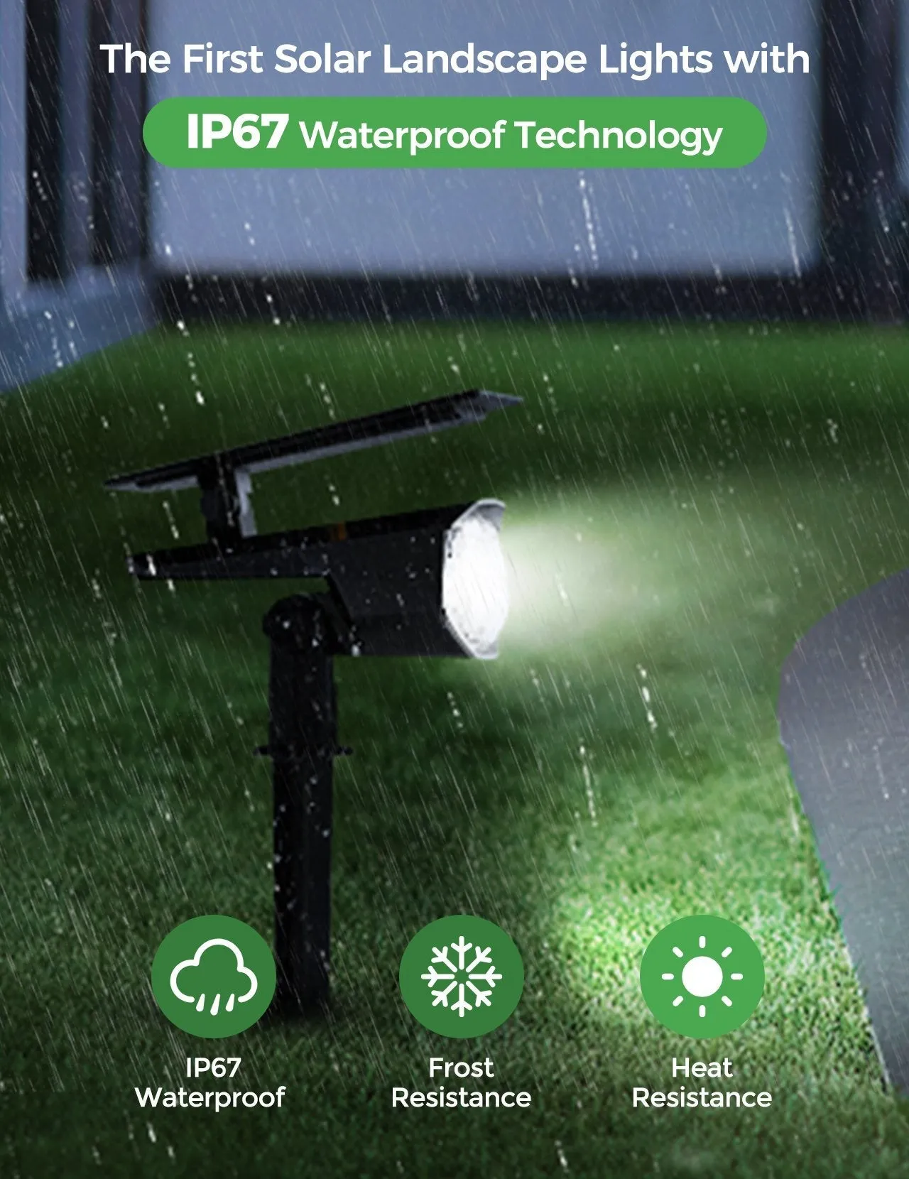 CD295 Solar Landscape Spotlights Outdoor Pro 4 Pack