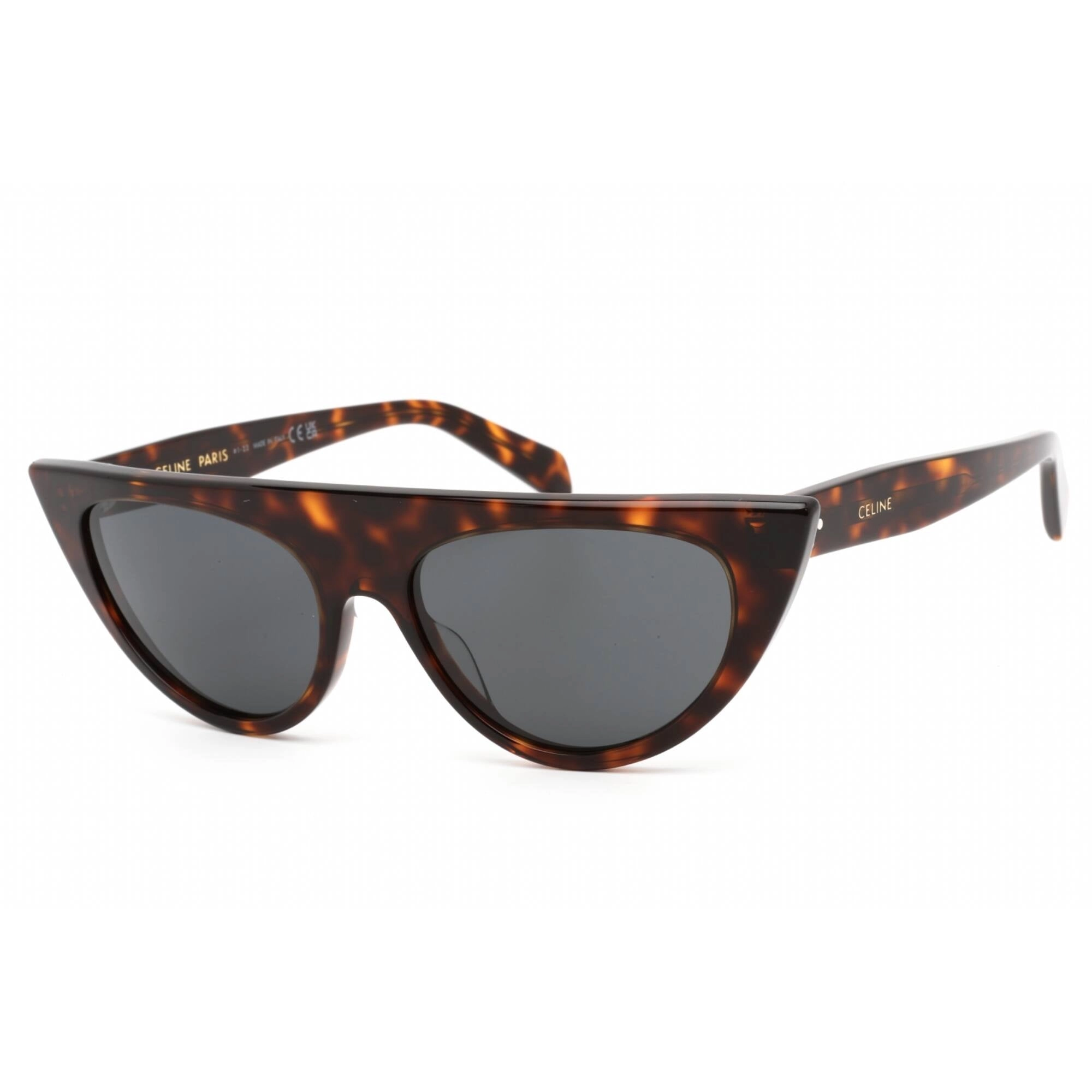 Celine Women's Sunglasses - Dark Havana Plastic Cat Eye Full Rim Frame | CL40228I 52A