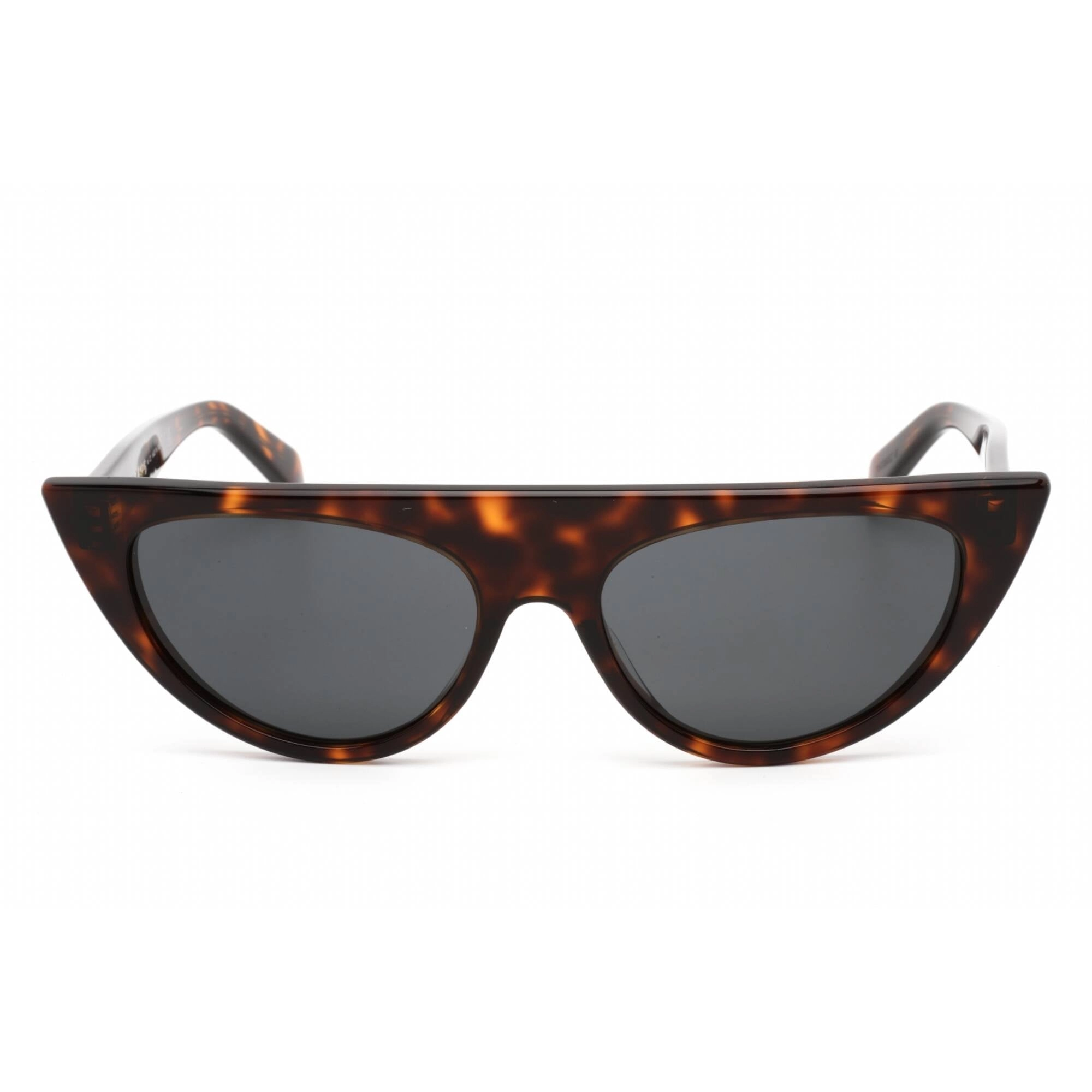 Celine Women's Sunglasses - Dark Havana Plastic Cat Eye Full Rim Frame | CL40228I 52A