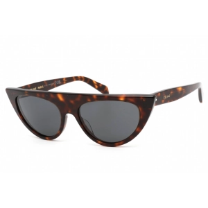 Celine Women's Sunglasses - Dark Havana Plastic Cat Eye Full Rim Frame | CL40228I 52A