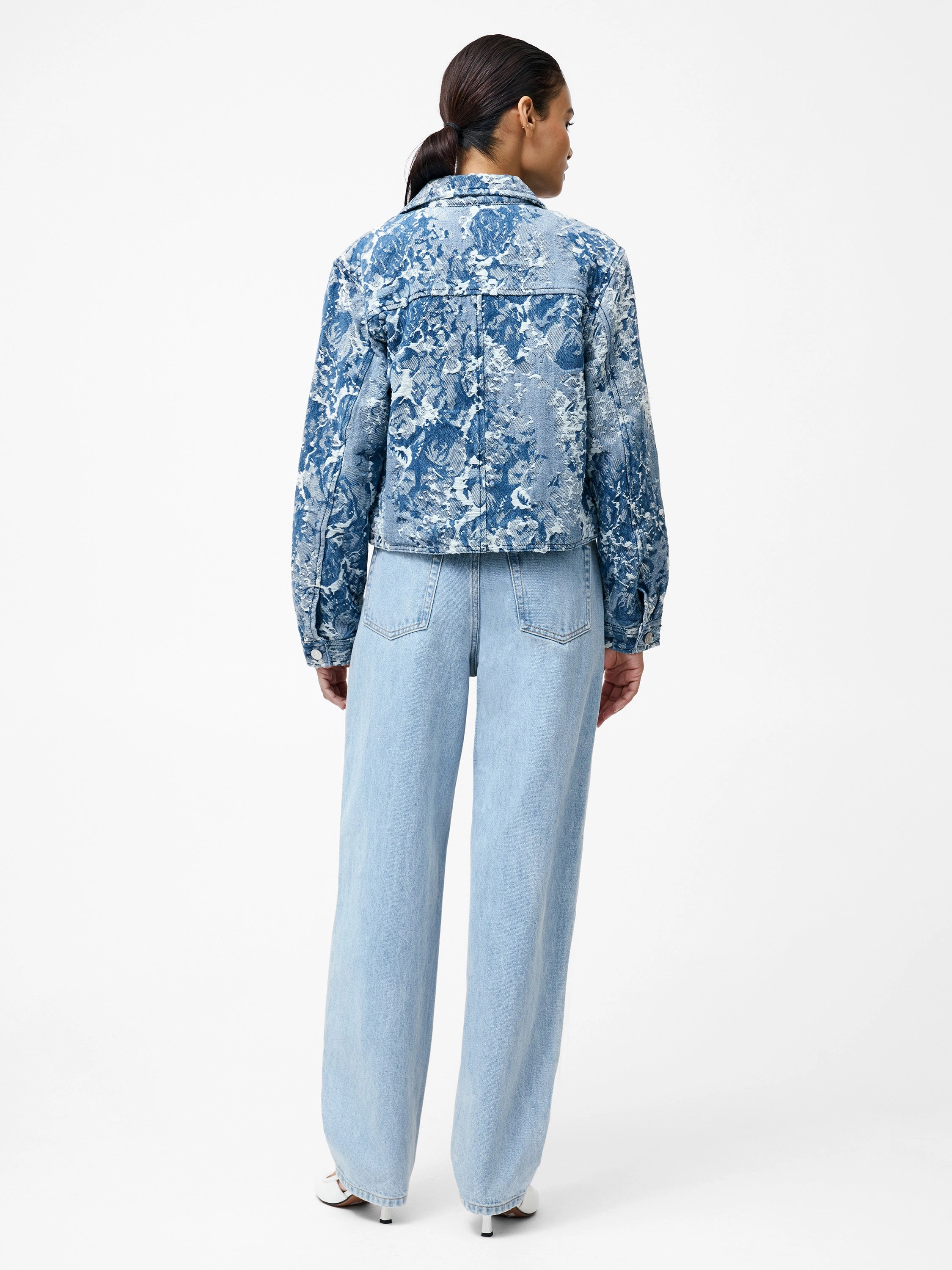 Charlotte Denim Jacquard Jacket