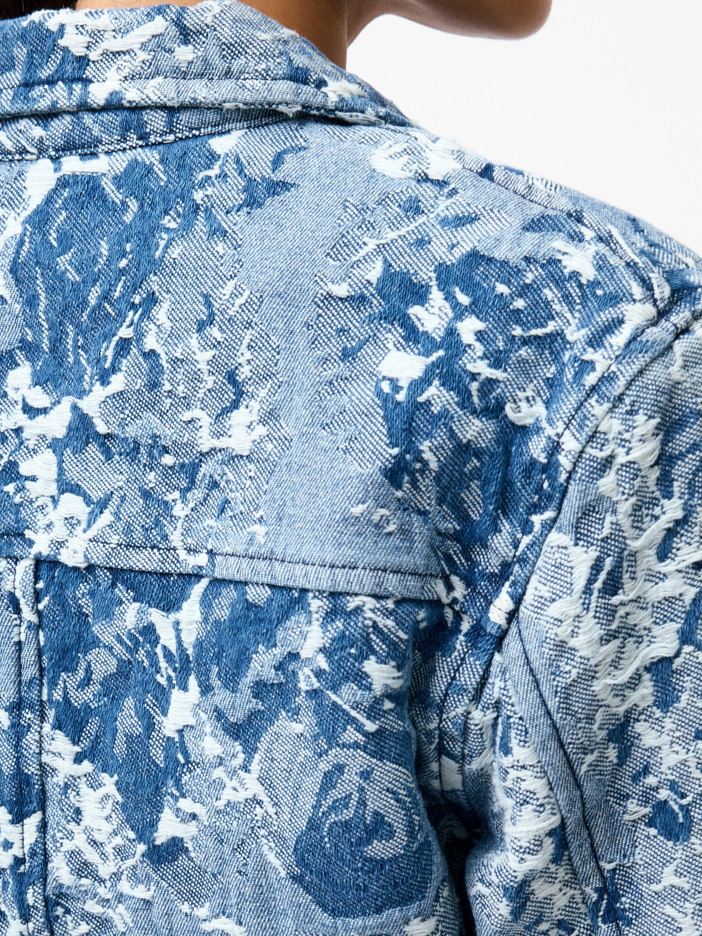 Charlotte Denim Jacquard Jacket