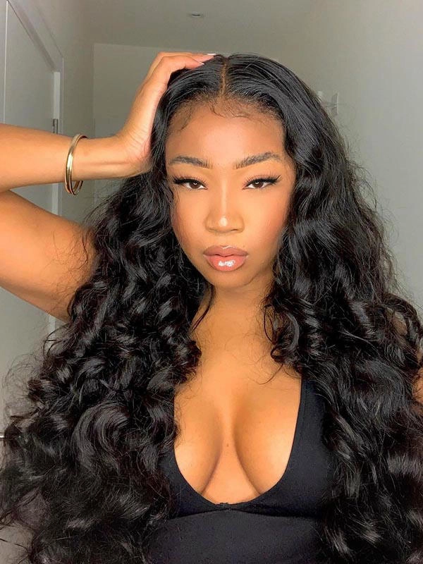 Chinalacewig Preplucked 13x6 Undetectable HD Lace Loose Wave  Human Hair Wigs CF231