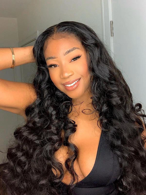 Chinalacewig Preplucked 13x6 Undetectable HD Lace Loose Wave  Human Hair Wigs CF231