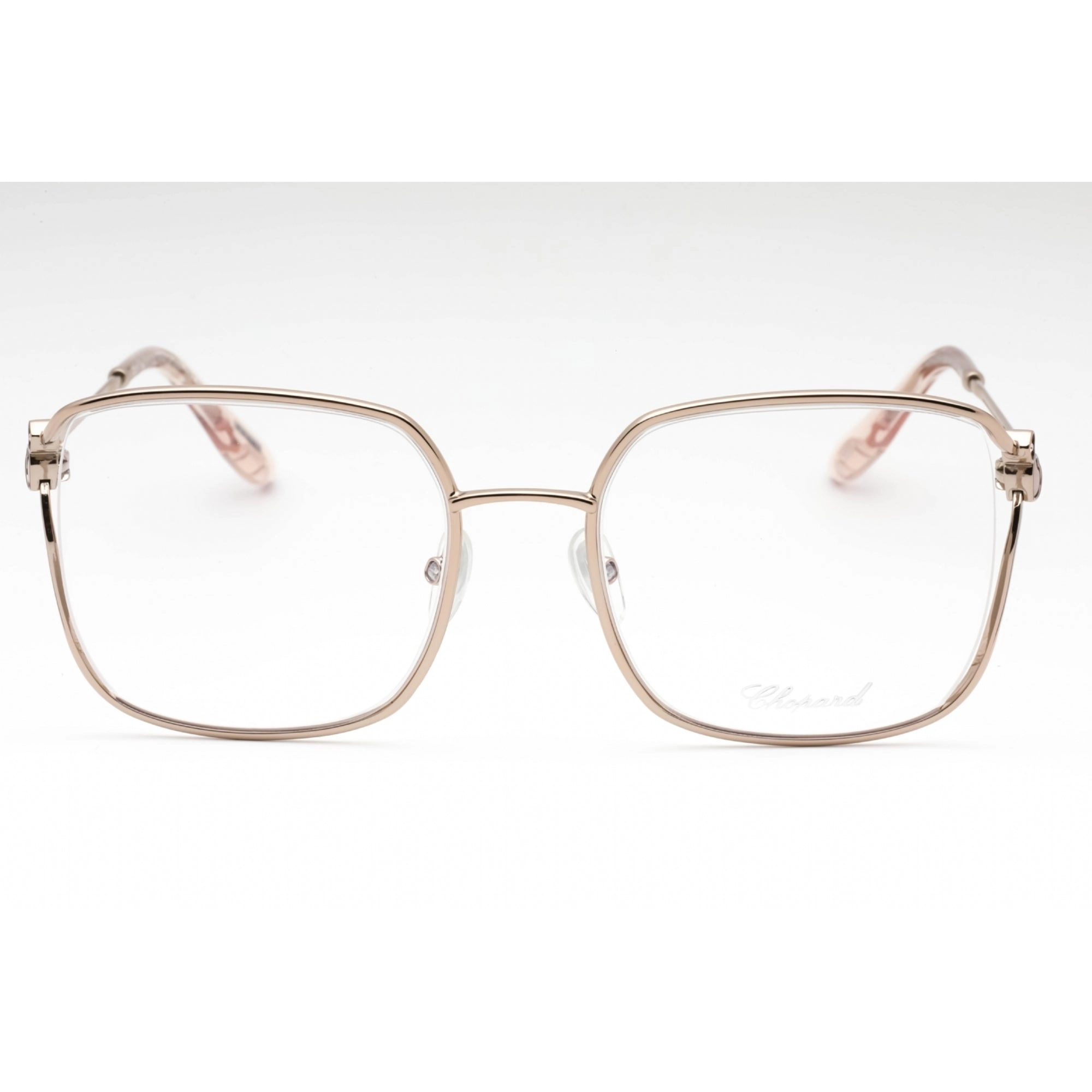 Chopard Women's Eyeglasses - Shiny Red Gold Metal Butterfly Shape Frame| VCHG29S 0A39