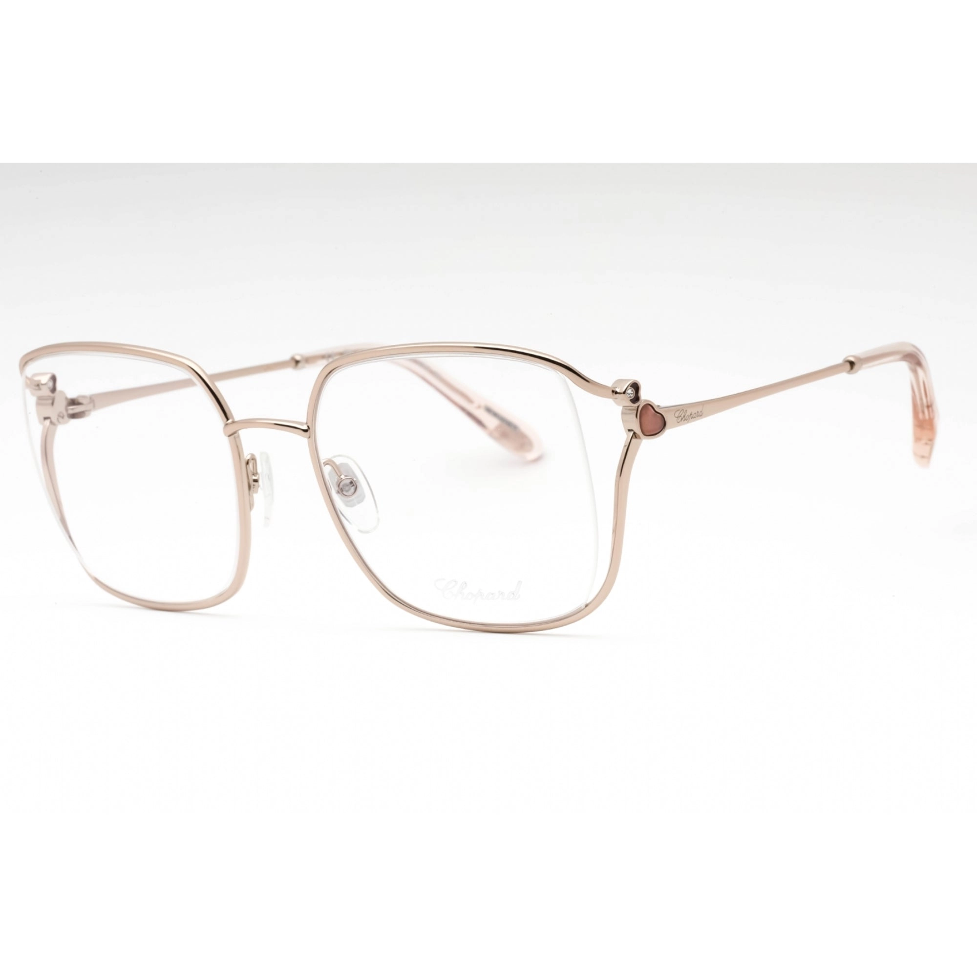 Chopard Women's Eyeglasses - Shiny Red Gold Metal Butterfly Shape Frame| VCHG29S 0A39