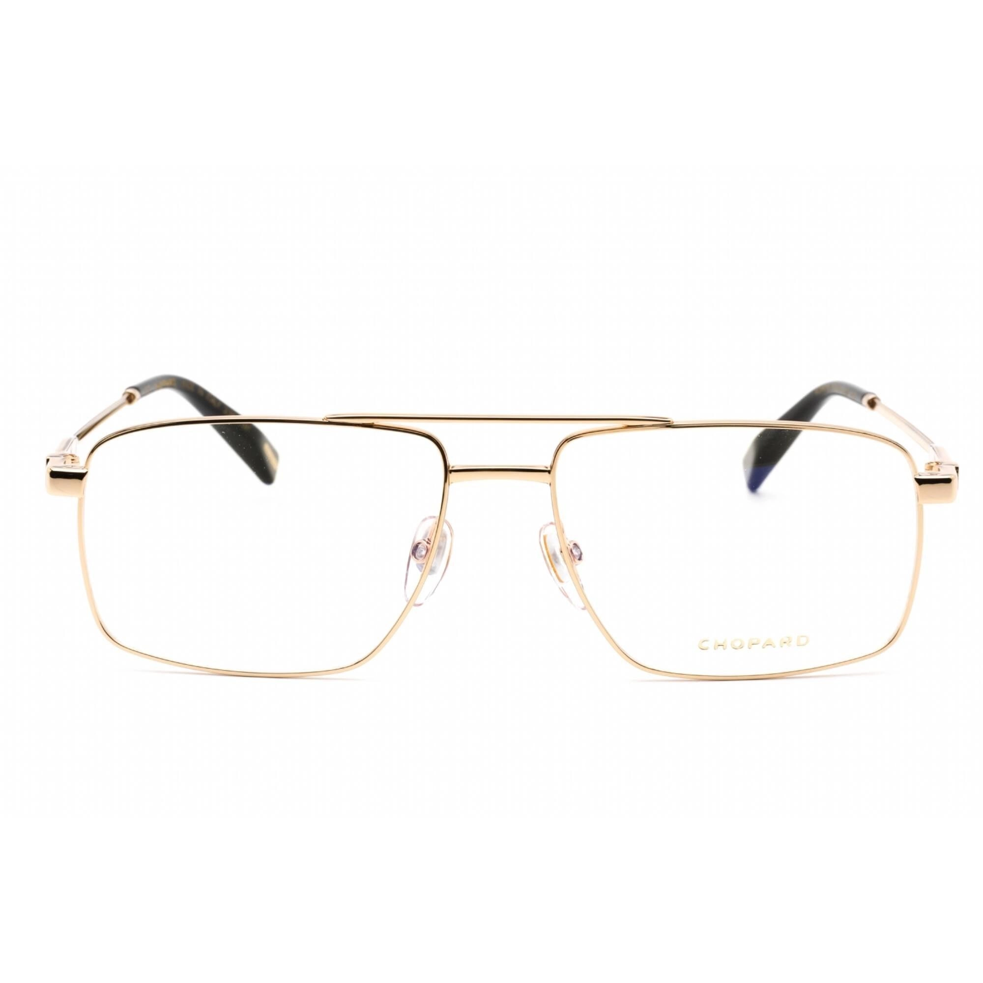 Chopard Women's Eyeglasses - Shiny Rose Gold Metal Rectangular Frame | VCHF56 0300