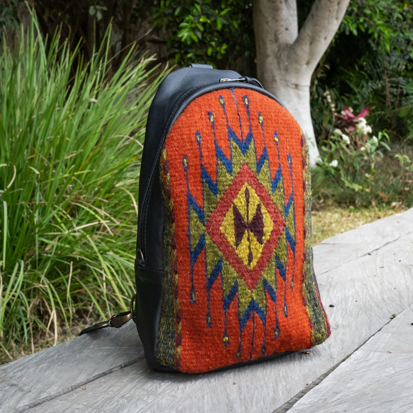 CROSSBODY SLING 2.0 - MEXICO TEXTILE - BLACK - NO. 15567