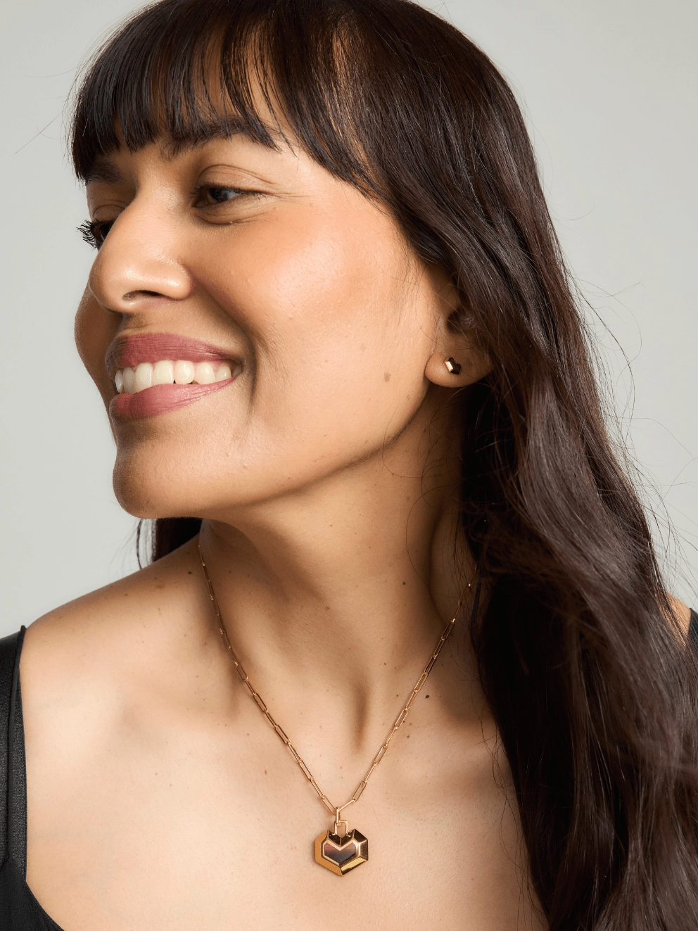 Daryl 18k Gold Plated Necklace | Red Tiger Eye