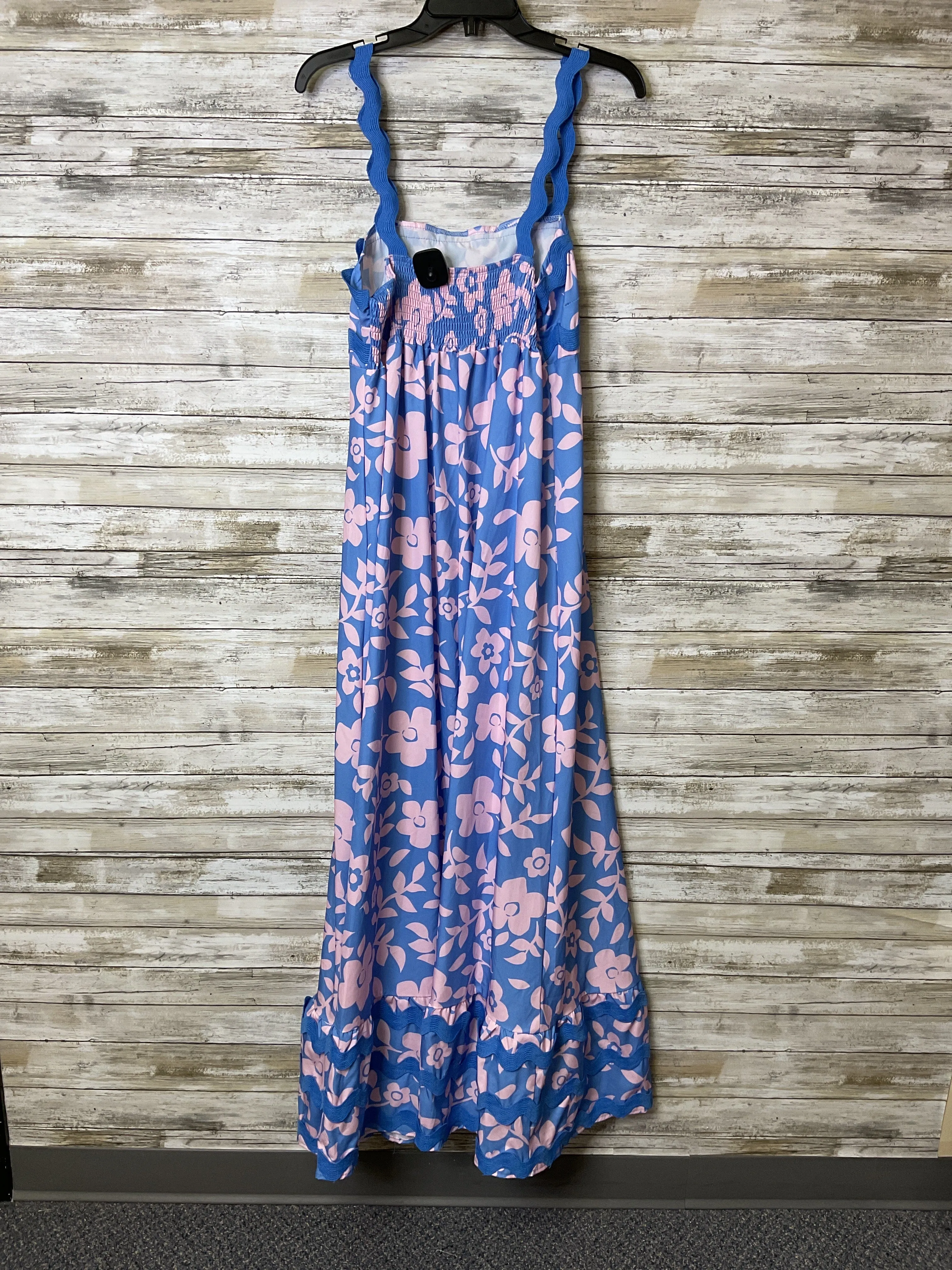 Dress Casual Maxi By Clothes Mentor In Blue & Pink, Size:Osfm