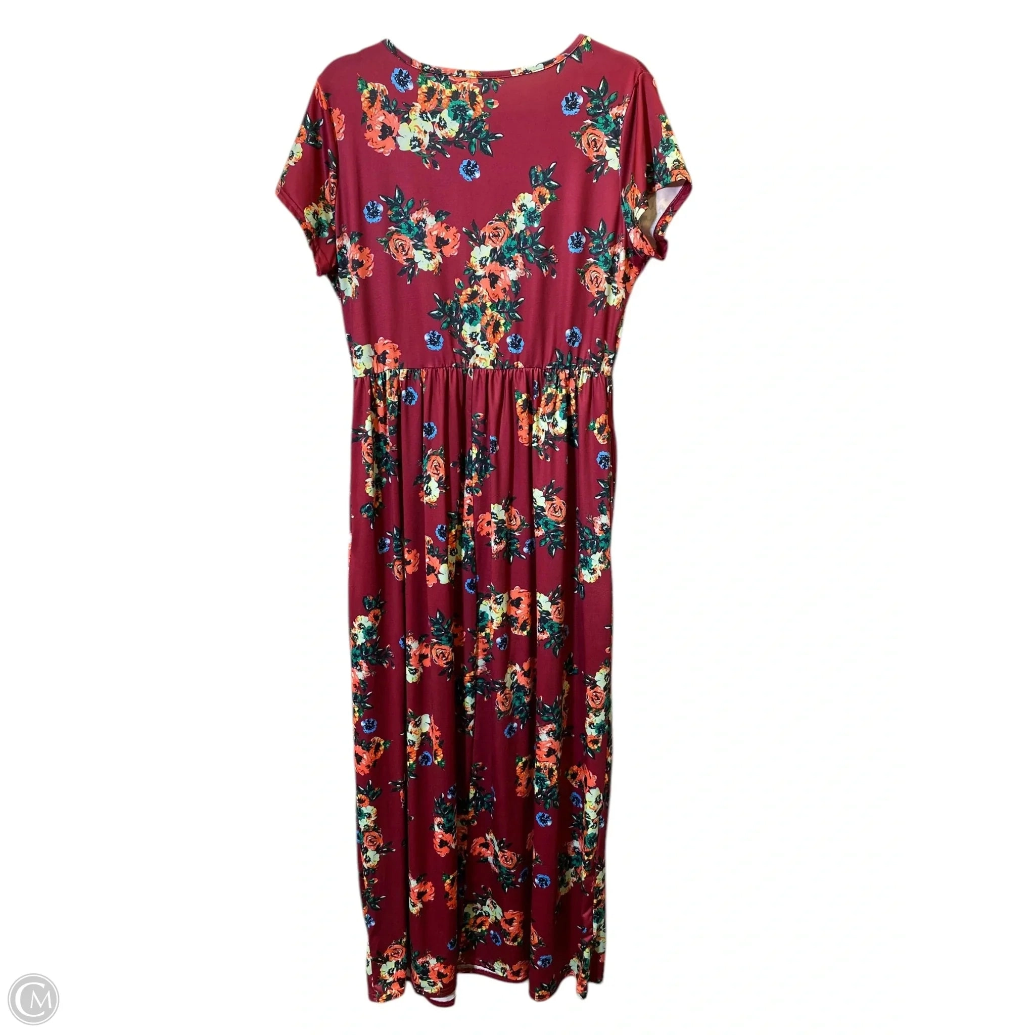 Dress Casual Maxi By Clothes Mentor In Floral Print, Size: Xl