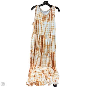 Dress Casual Maxi By Clothes Mentor In White & Yellow, Size: L
