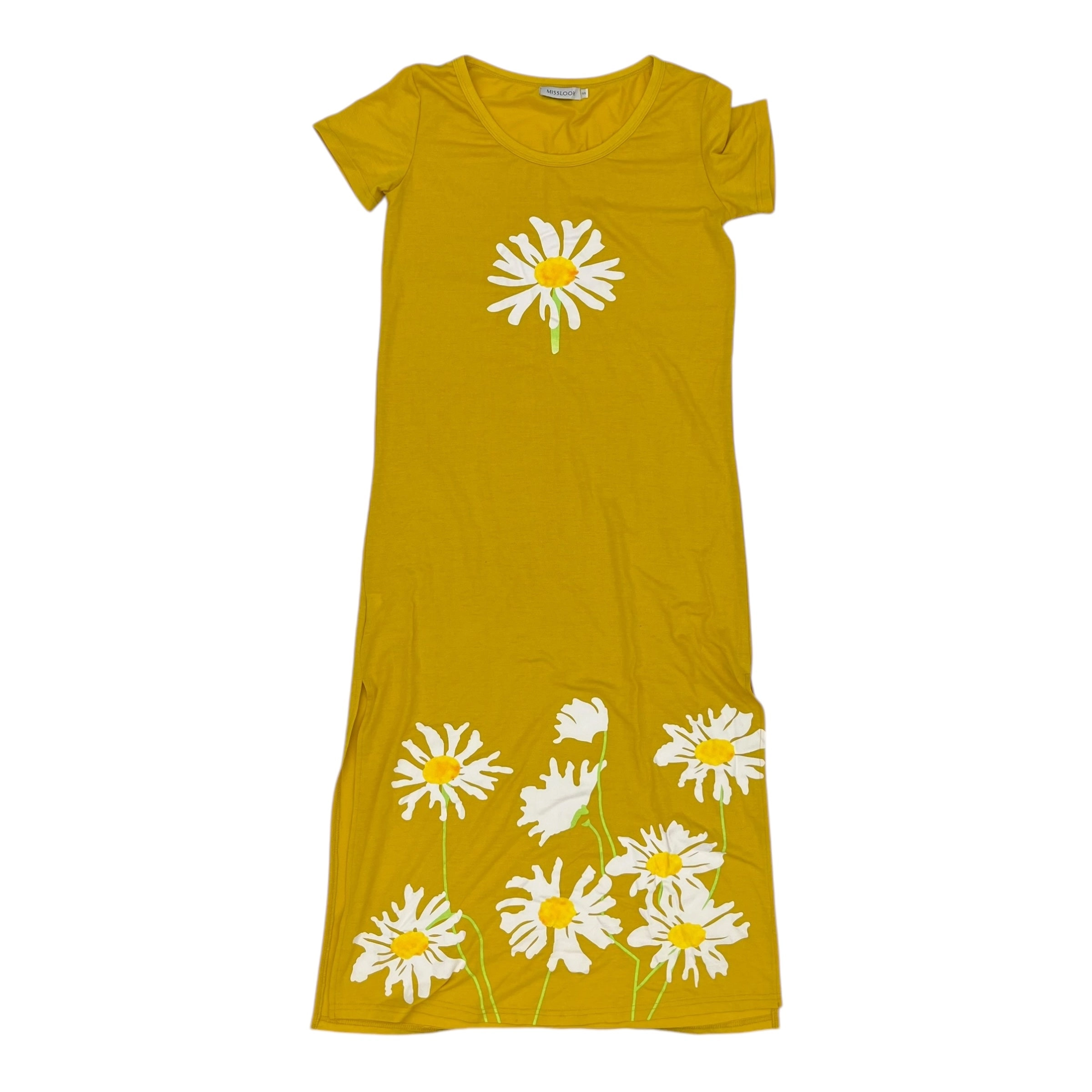 Dress Casual Maxi By Misslook In Yellow, Size:S