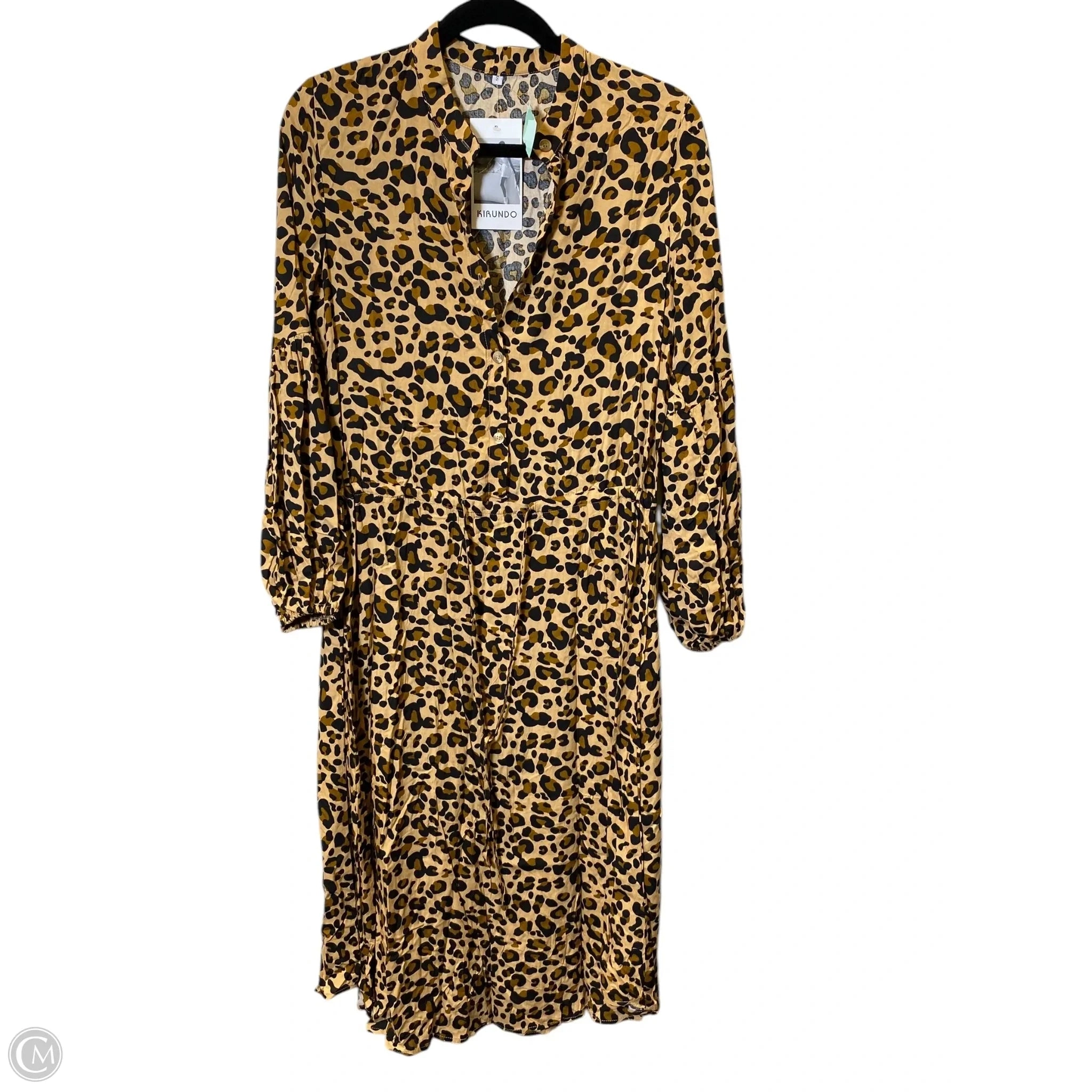 Dress Casual Midi By Clothes Mentor In Animal Print, Size: S