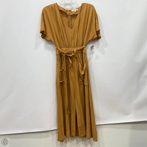 Dress Casual Midi By Madewell In Tan, Size: 4