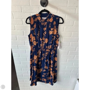 Dress Casual Midi By Nanette By Nanette Lepore In Blue & Orange, Size: L