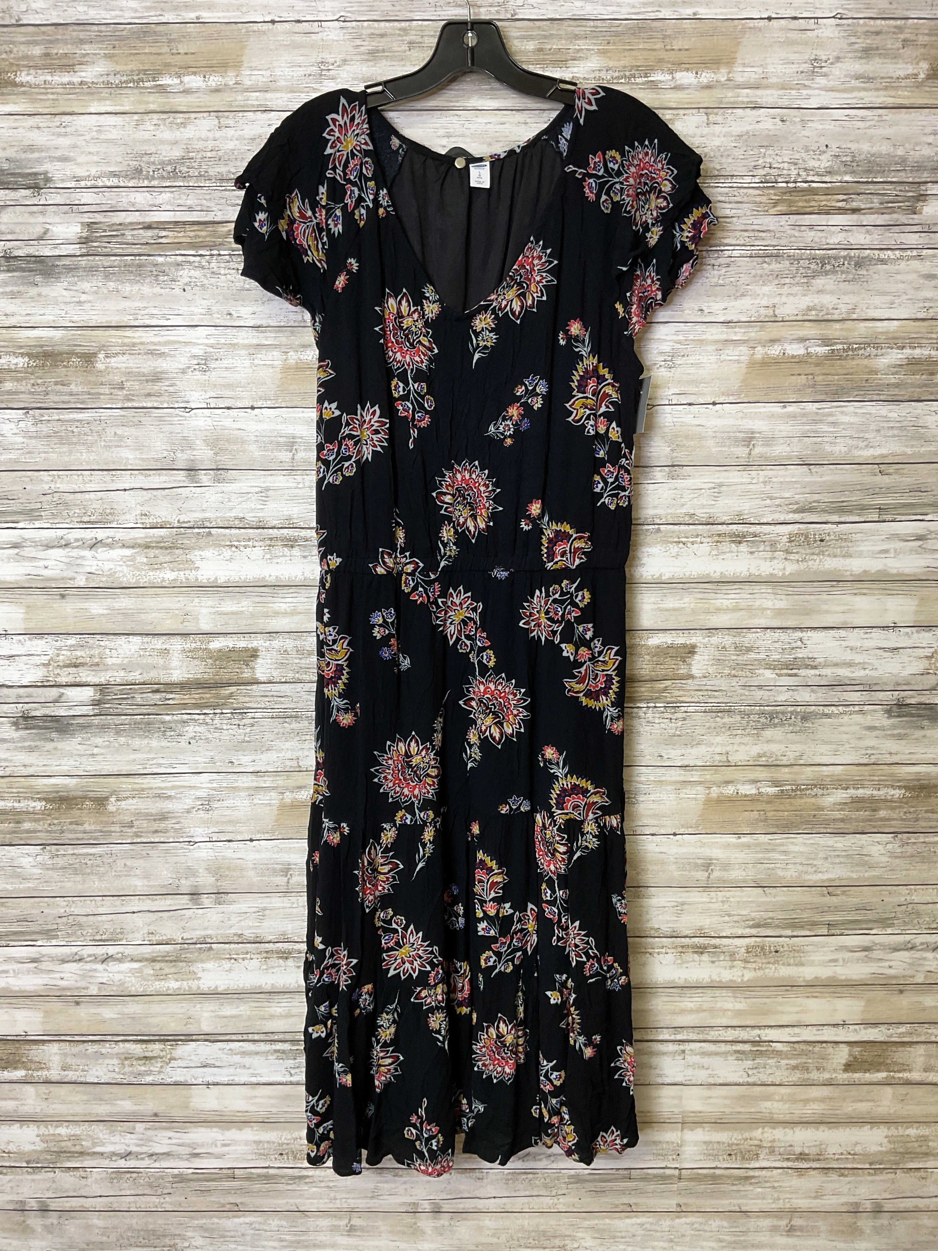 Dress Casual Midi By Old Navy In Black, Size:L