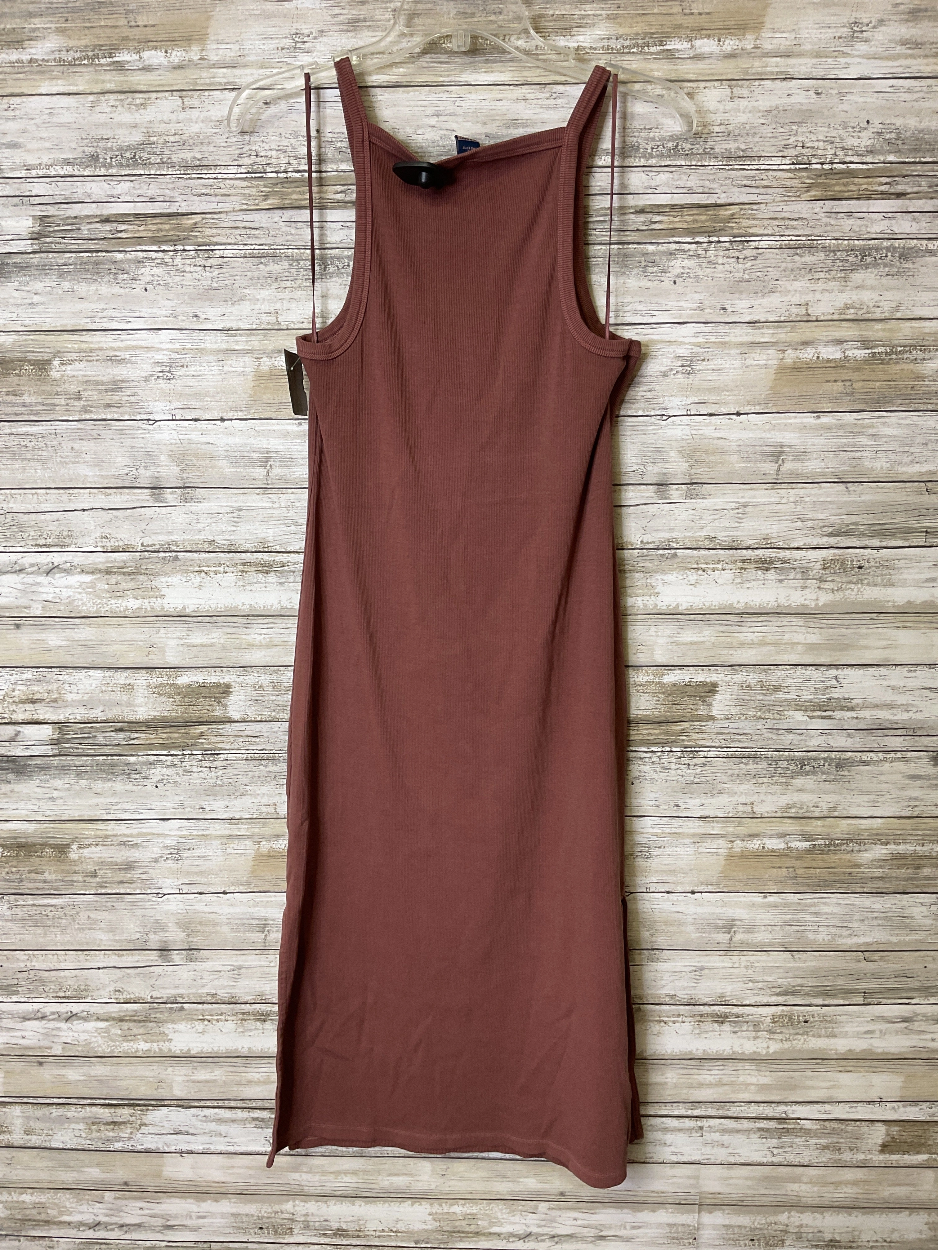 Dress Casual Midi By Old Navy In Brown, Size:L