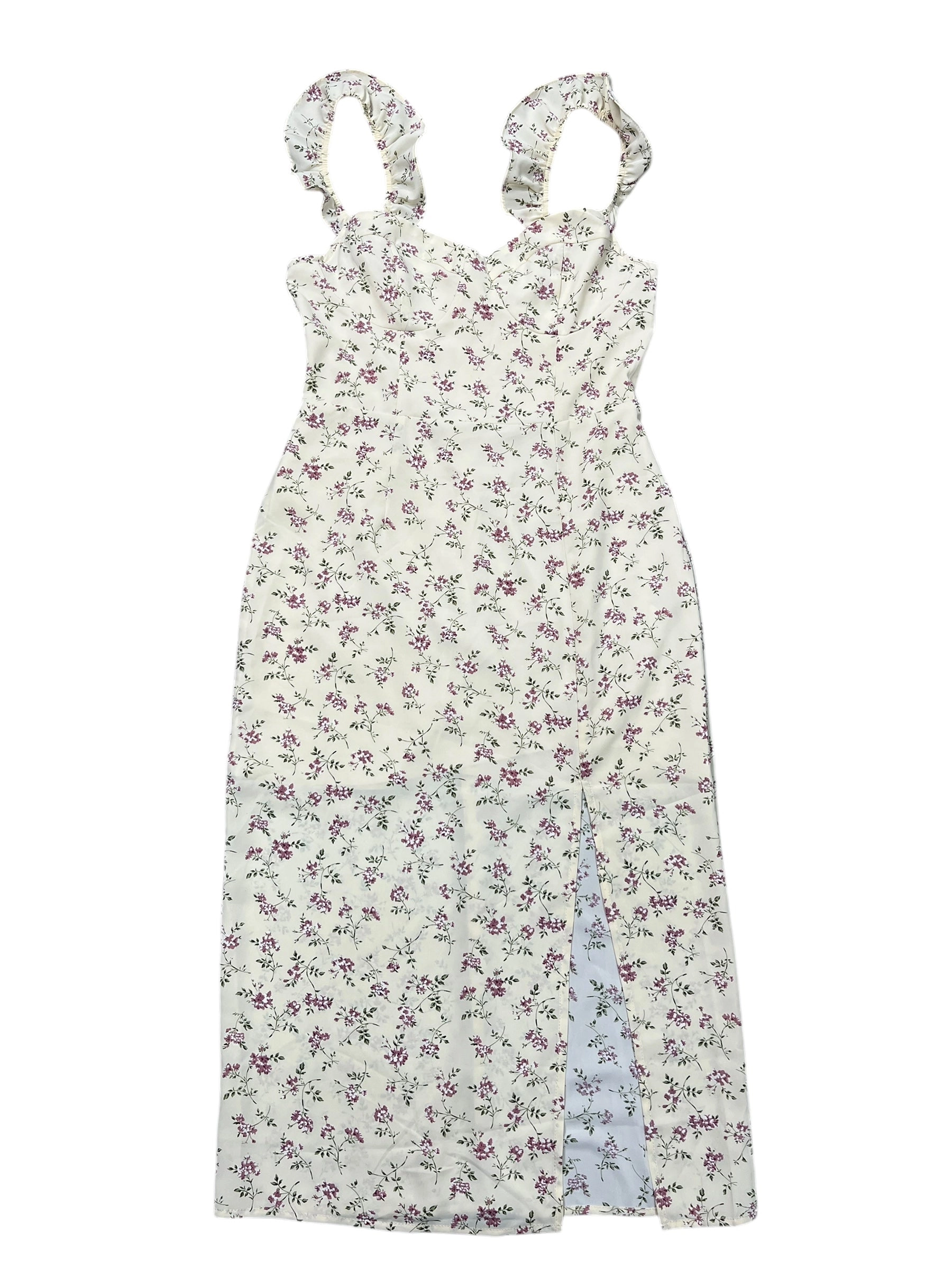 Dress Casual Midi By Shein In Floral Print, Size:M