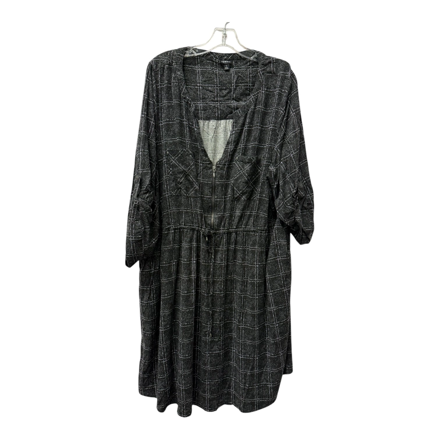 Dress Casual Midi By Torrid In Black, Size:5.5