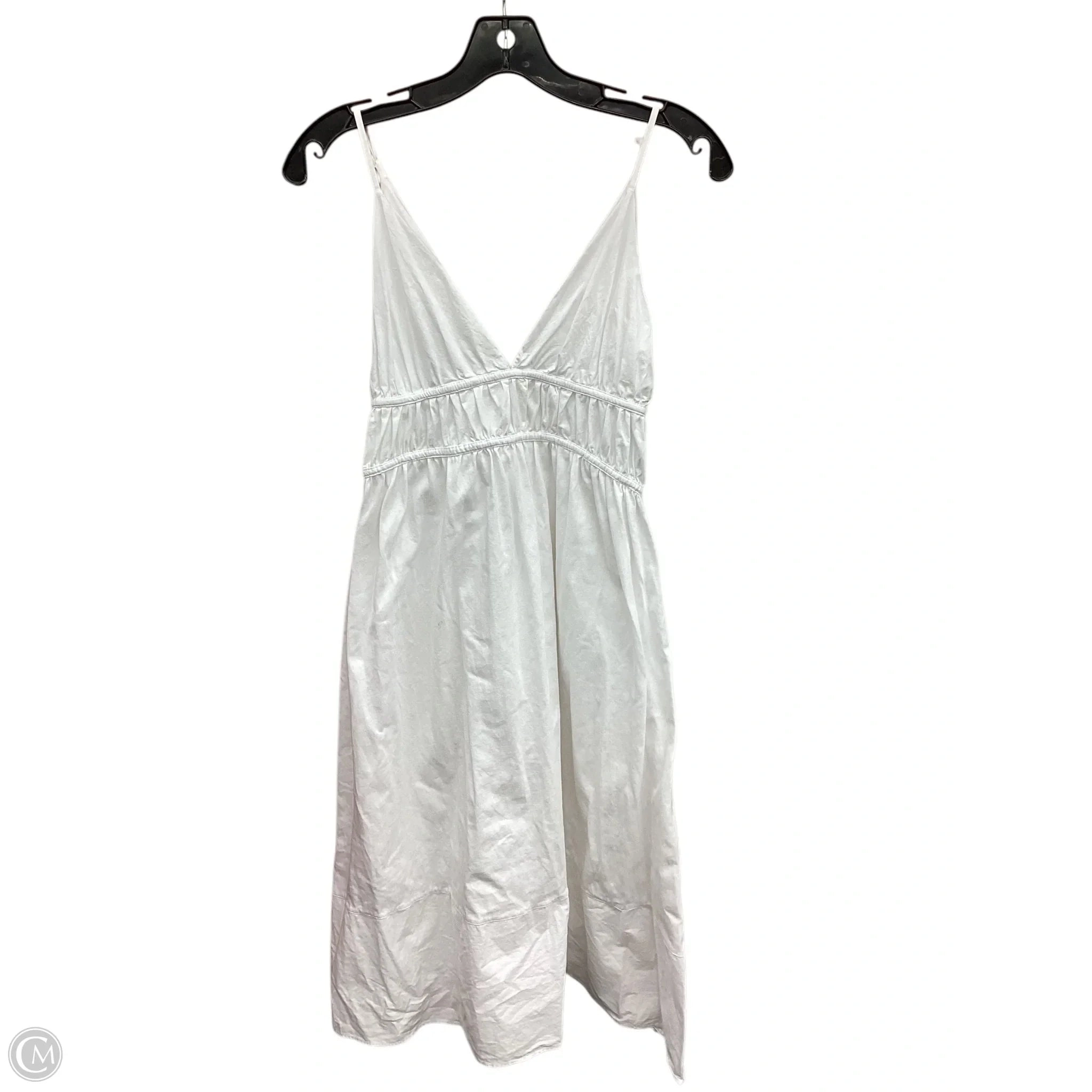 Dress Casual Midi By Zara In White, Size: L