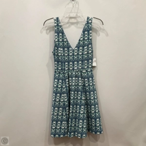 Dress Casual Short By Maeve In Blue & Green, Size: 4