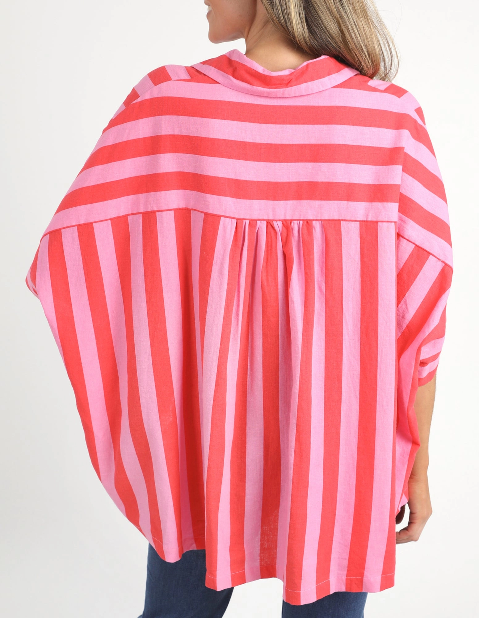 Elm Palermo Stripe Shirt Bittersweet/Strawberry Stripe