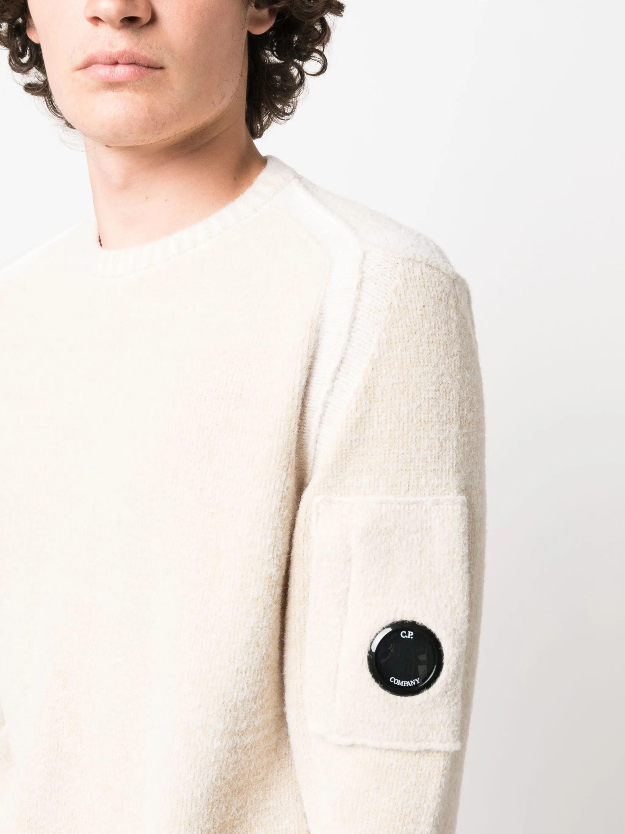 Fleece Knit Jumper Riviera Gauze White